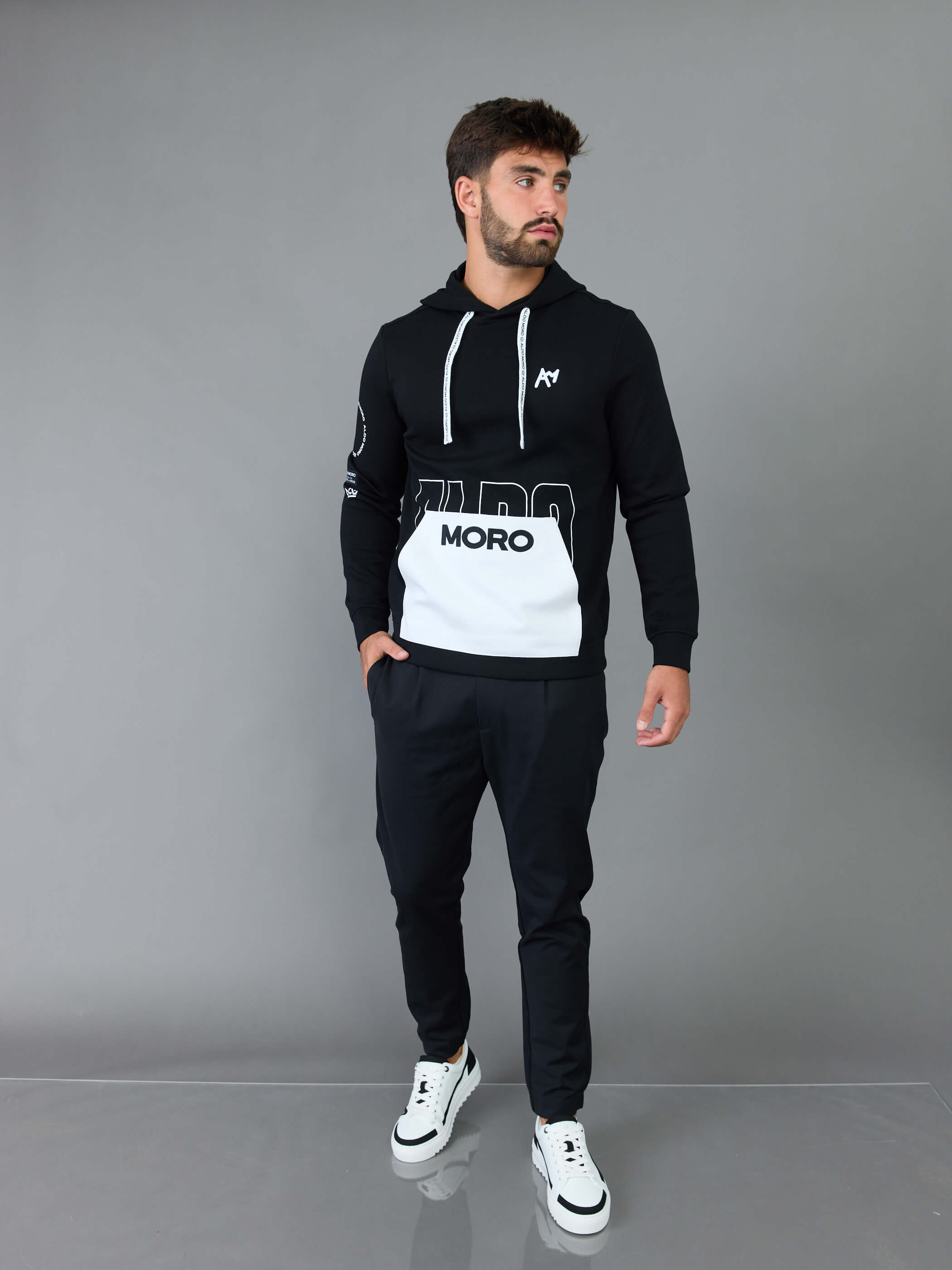 קפוצ'ון אלדו מורו Logo Print גברים