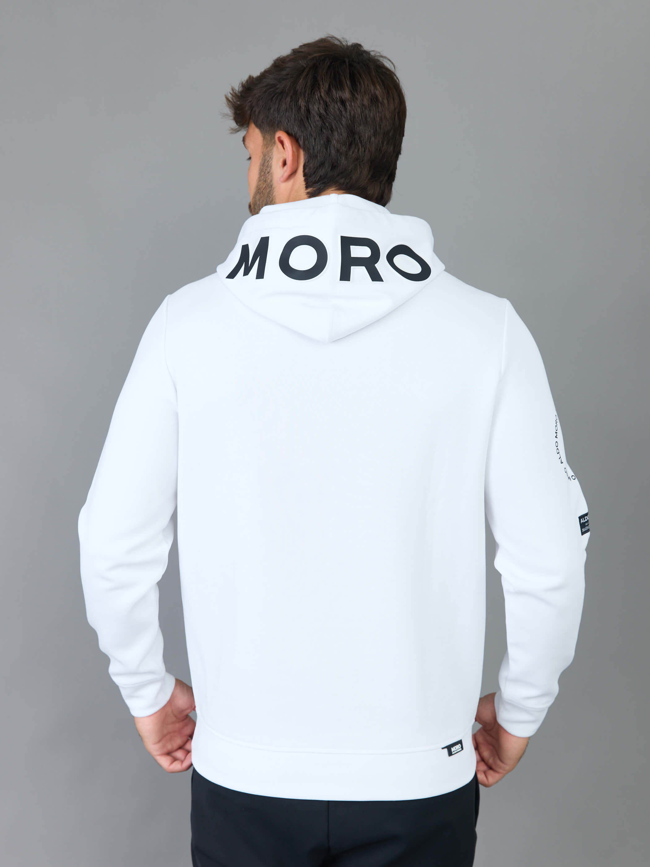 קפוצ'ון אלדו מורו Logo Print גברים