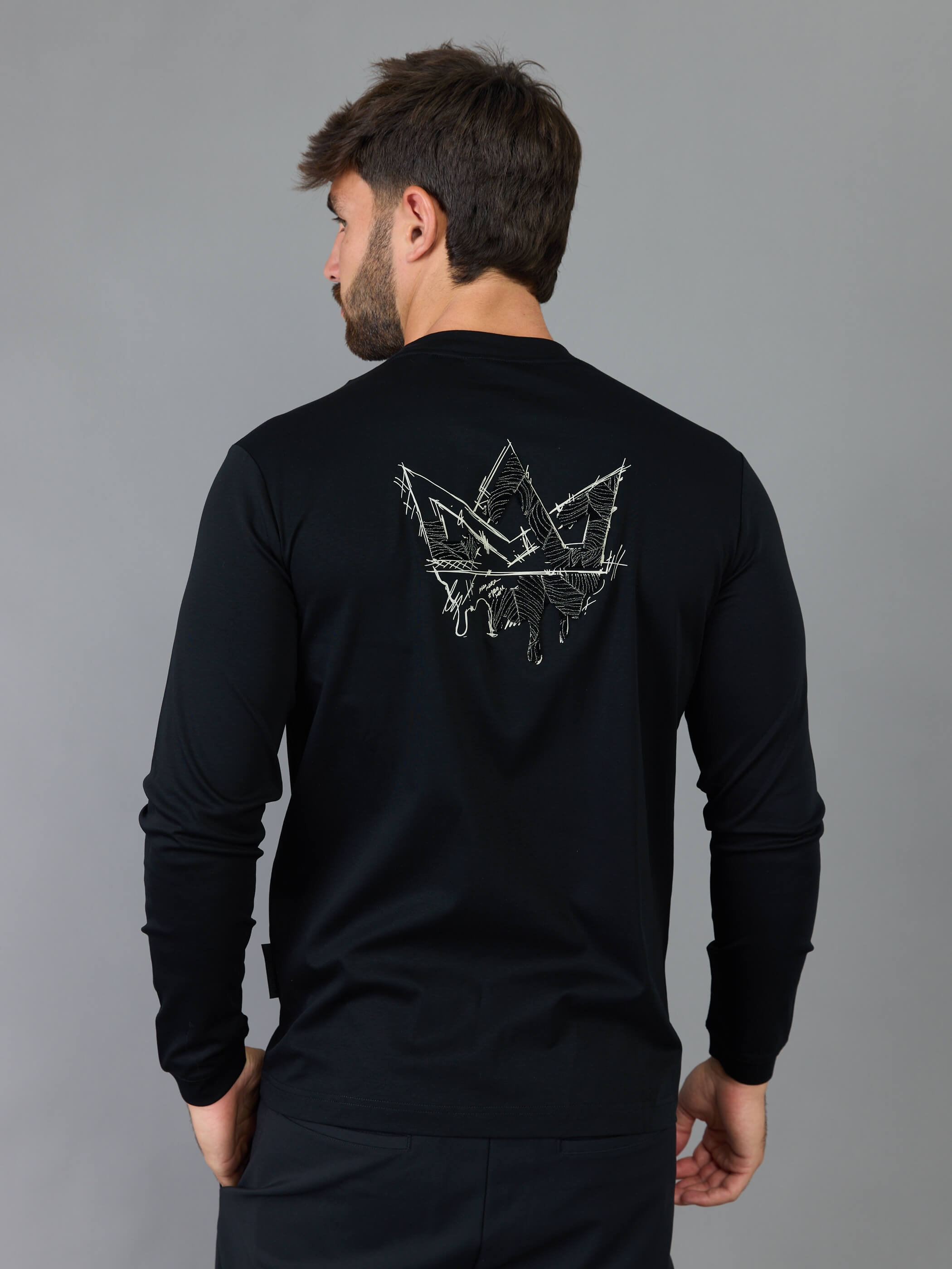 חולצת טישירט ארוכה אלדו מורו Back Crown גברים