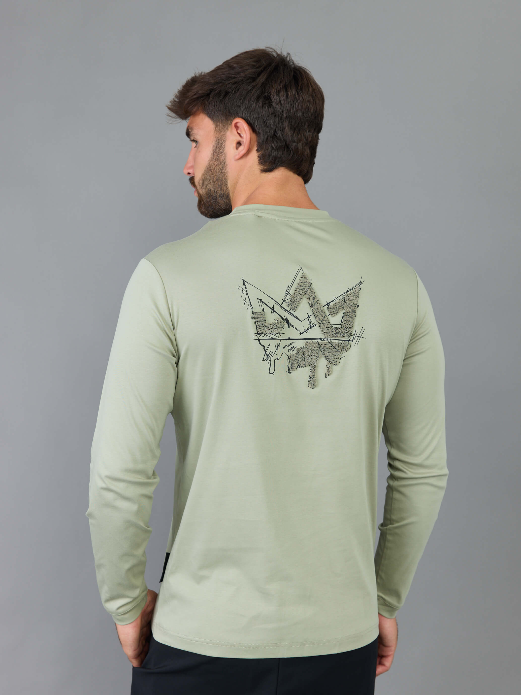 חולצת טישירט ארוכה אלדו מורו Back Crown גברים