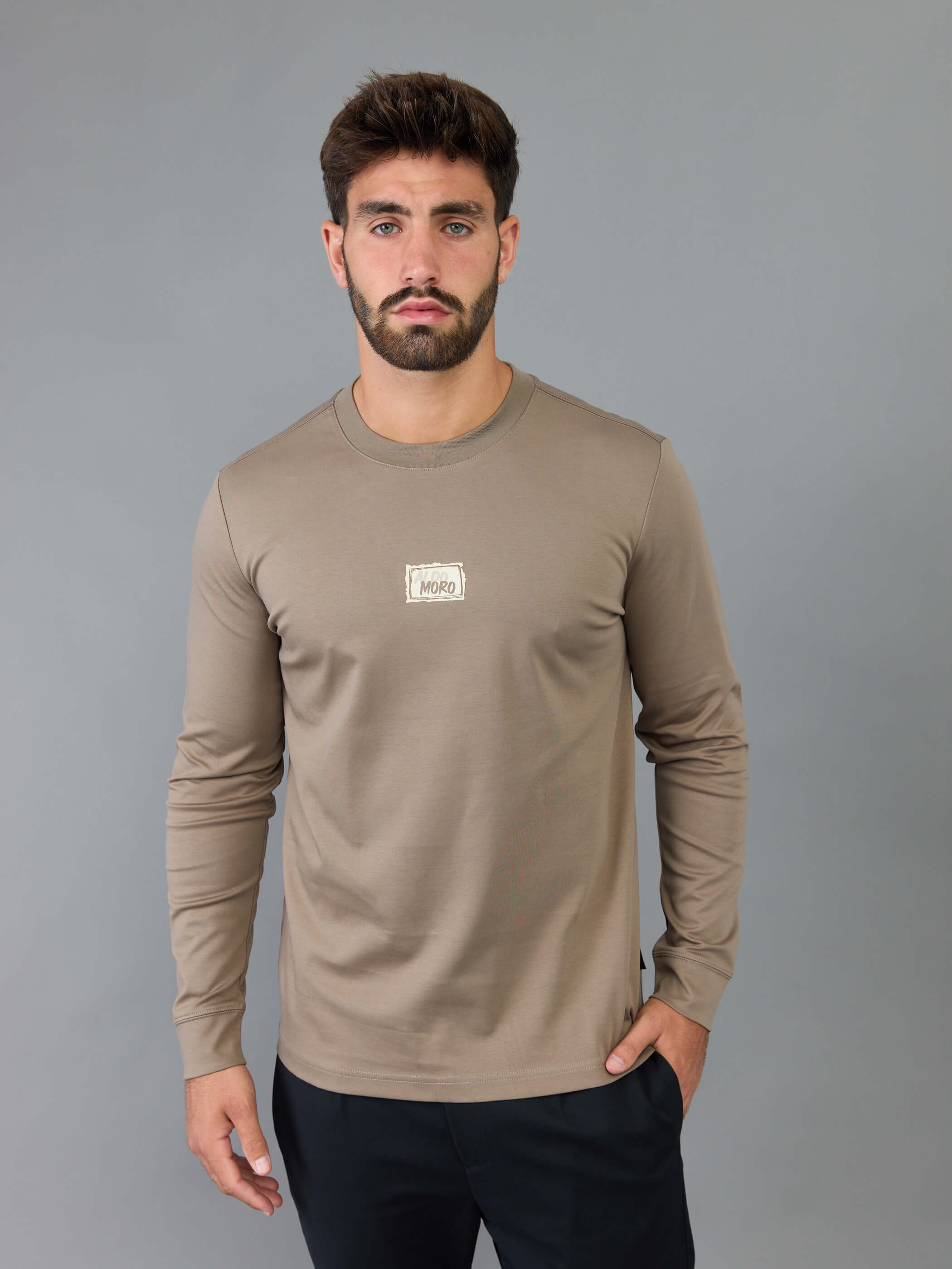 חולצת טישירט ארוכה אלדו מורו Back Patches גברים