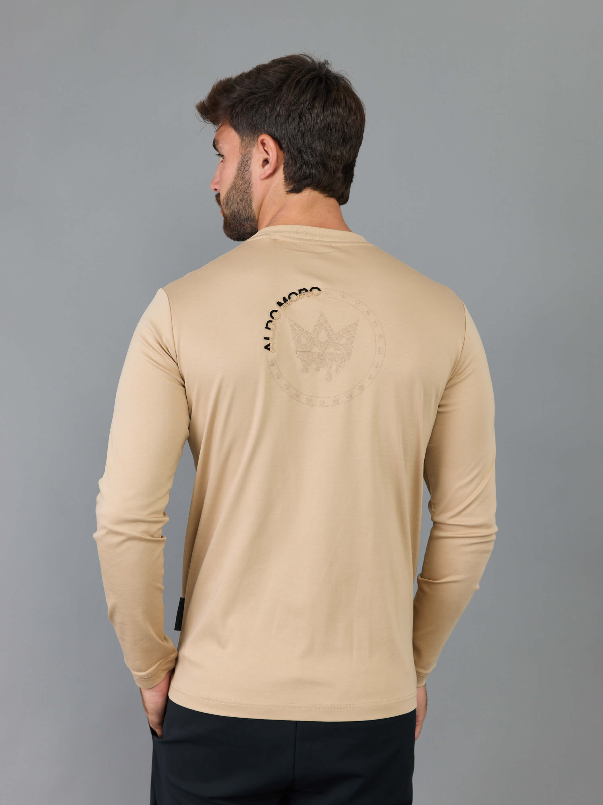 חולצת טישירט ארוכה אלדו מורו Circle Logo גברים