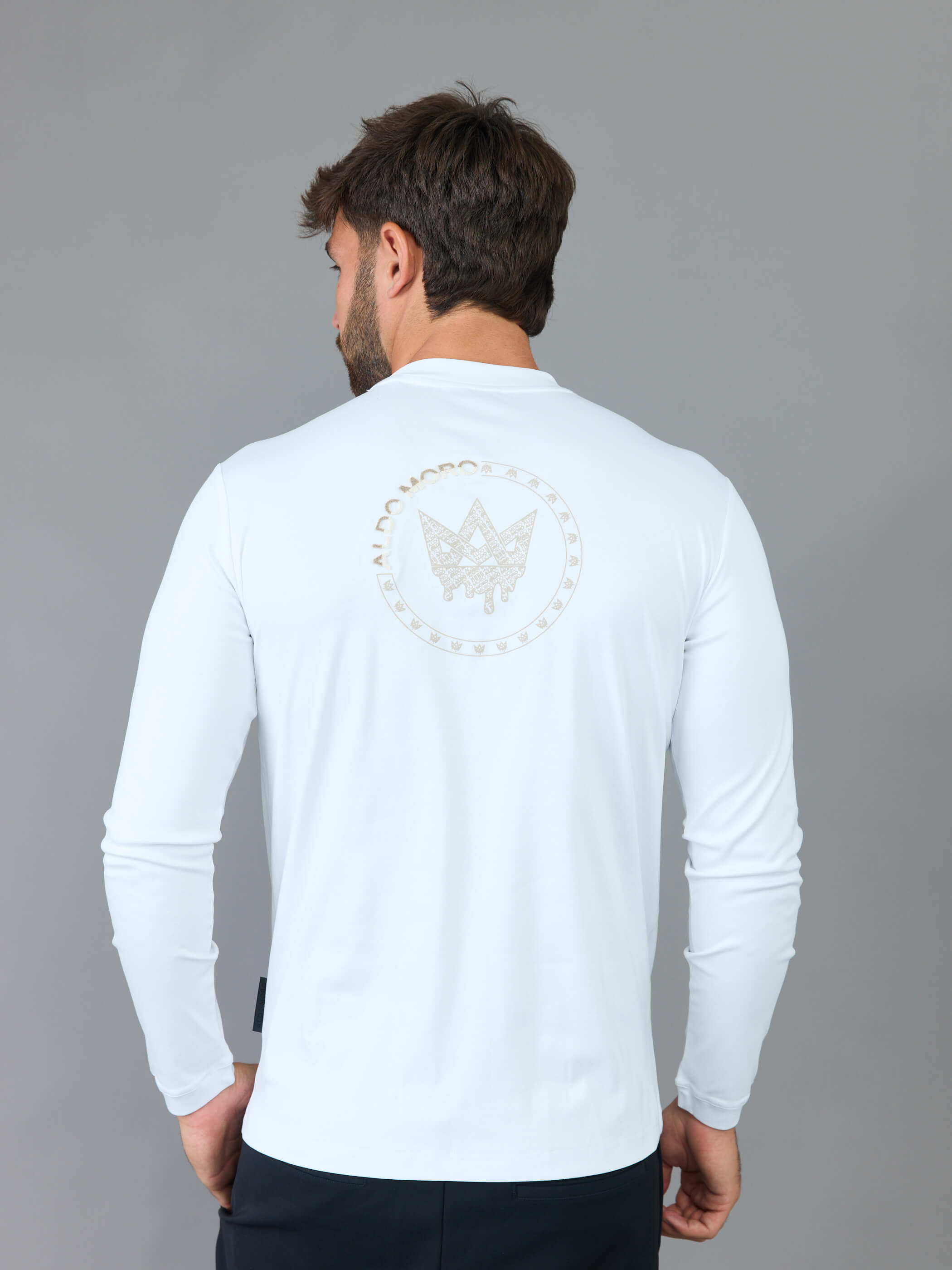 חולצת טישירט ארוכה אלדו מורו Circle Logo גברים