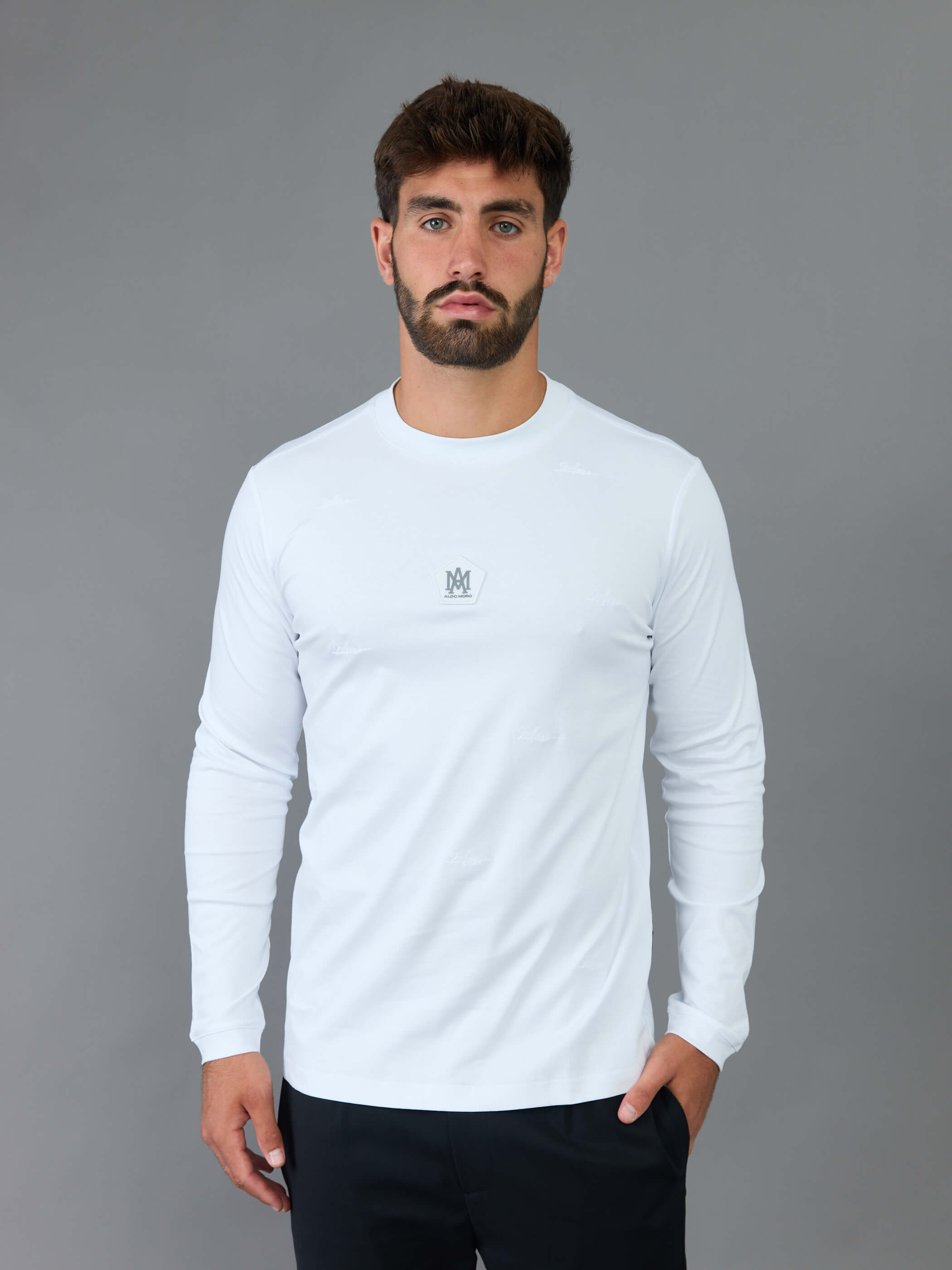 חולצת טישירט ארוכה אלדו מורו Center Patch גברים