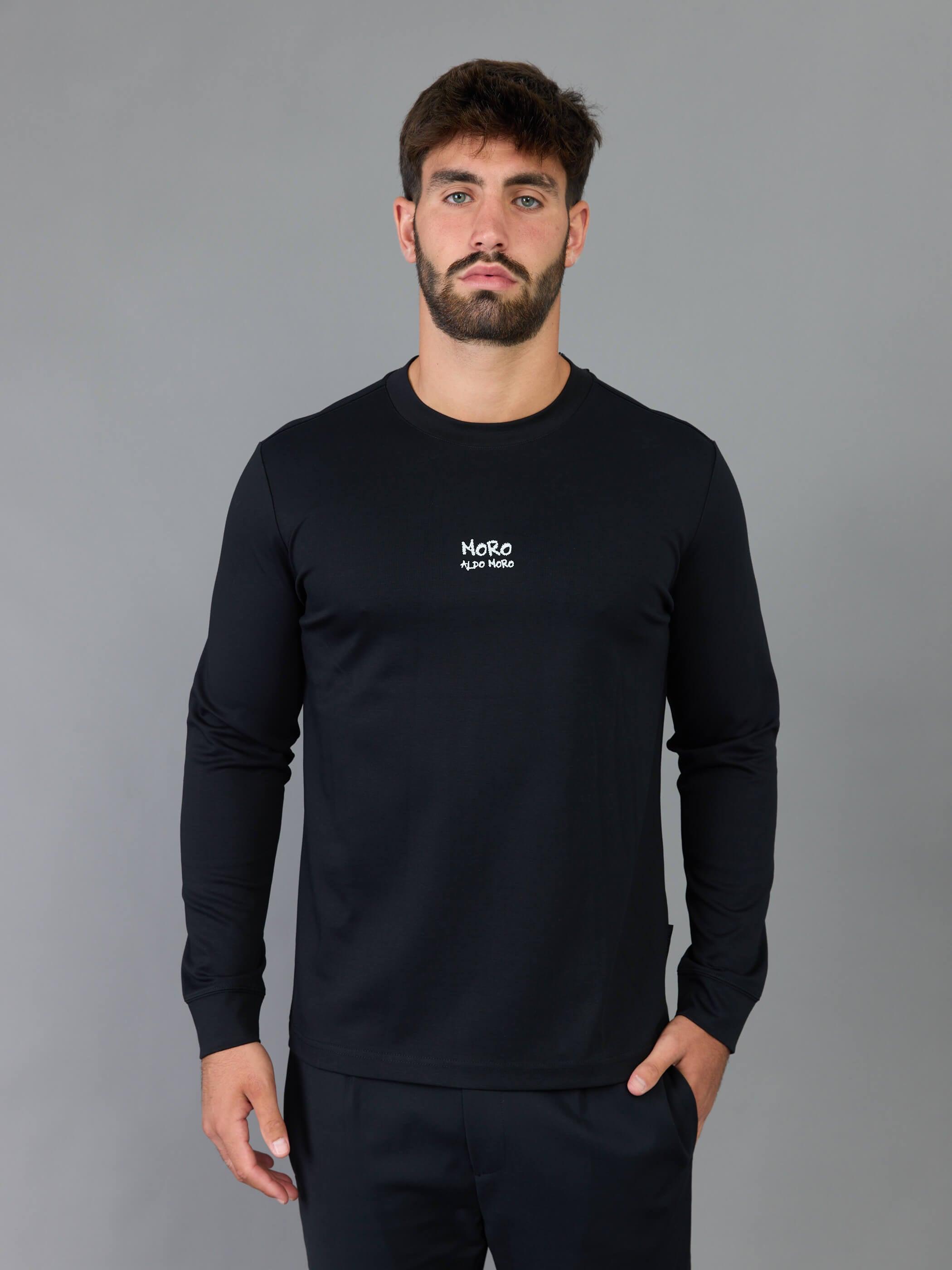 חולצת טישירט ארוכה אלדו מורו Back City Print גברים