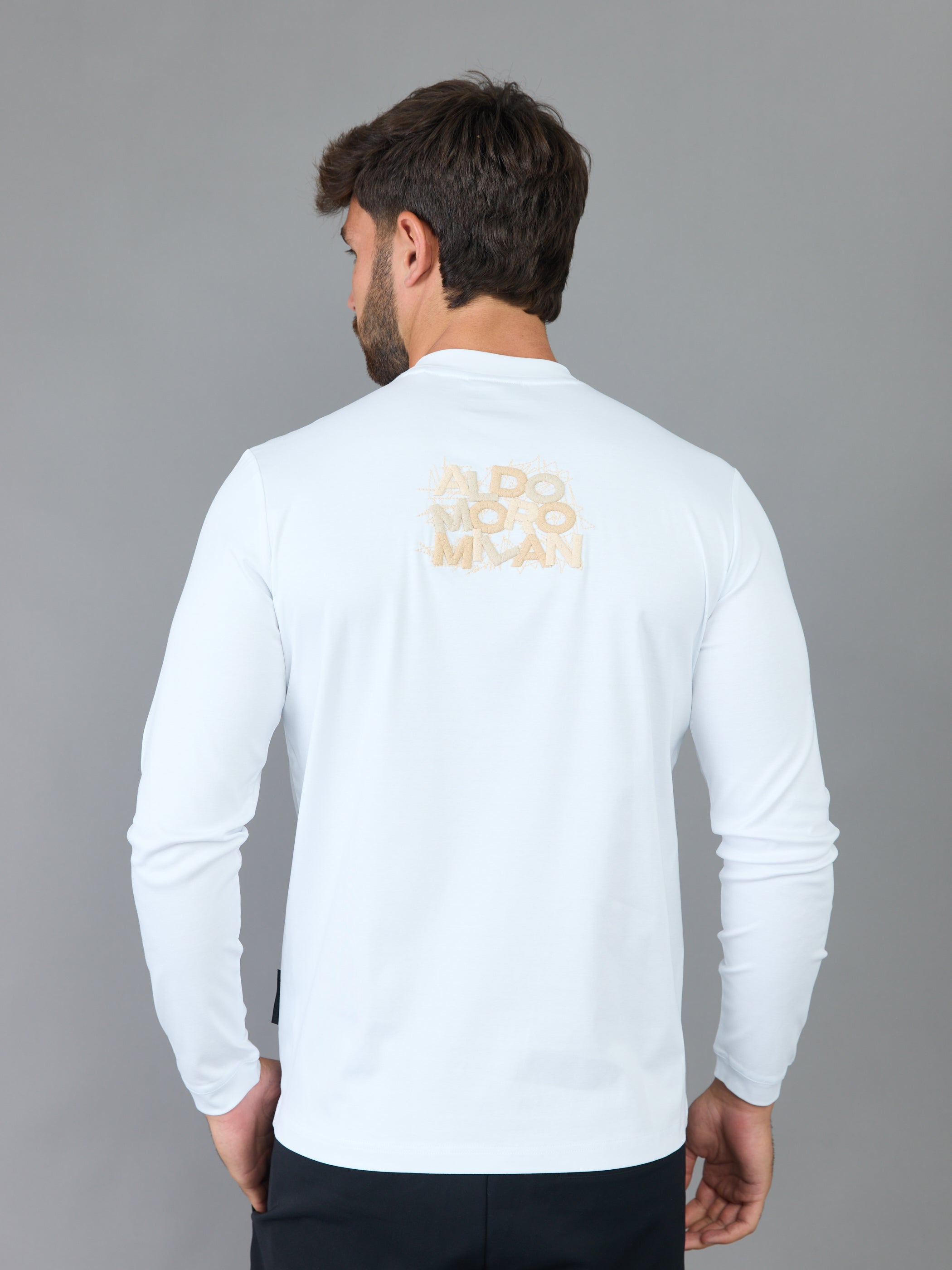 חולצת טישירט ארוכה אלדו מורו Back Logo גברים