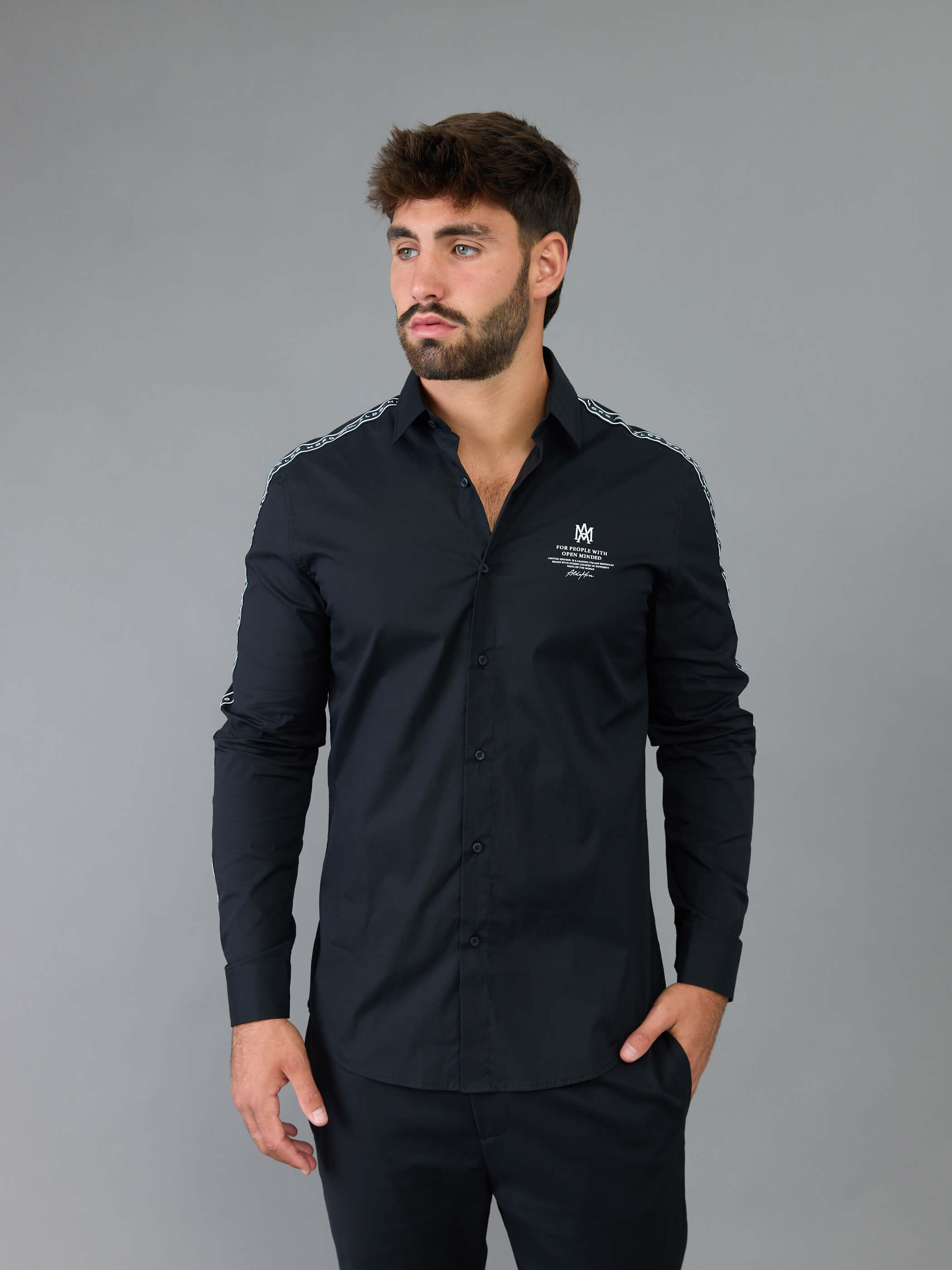 חולצה מכופתרת אלדו מורו Back Big Logo גברים