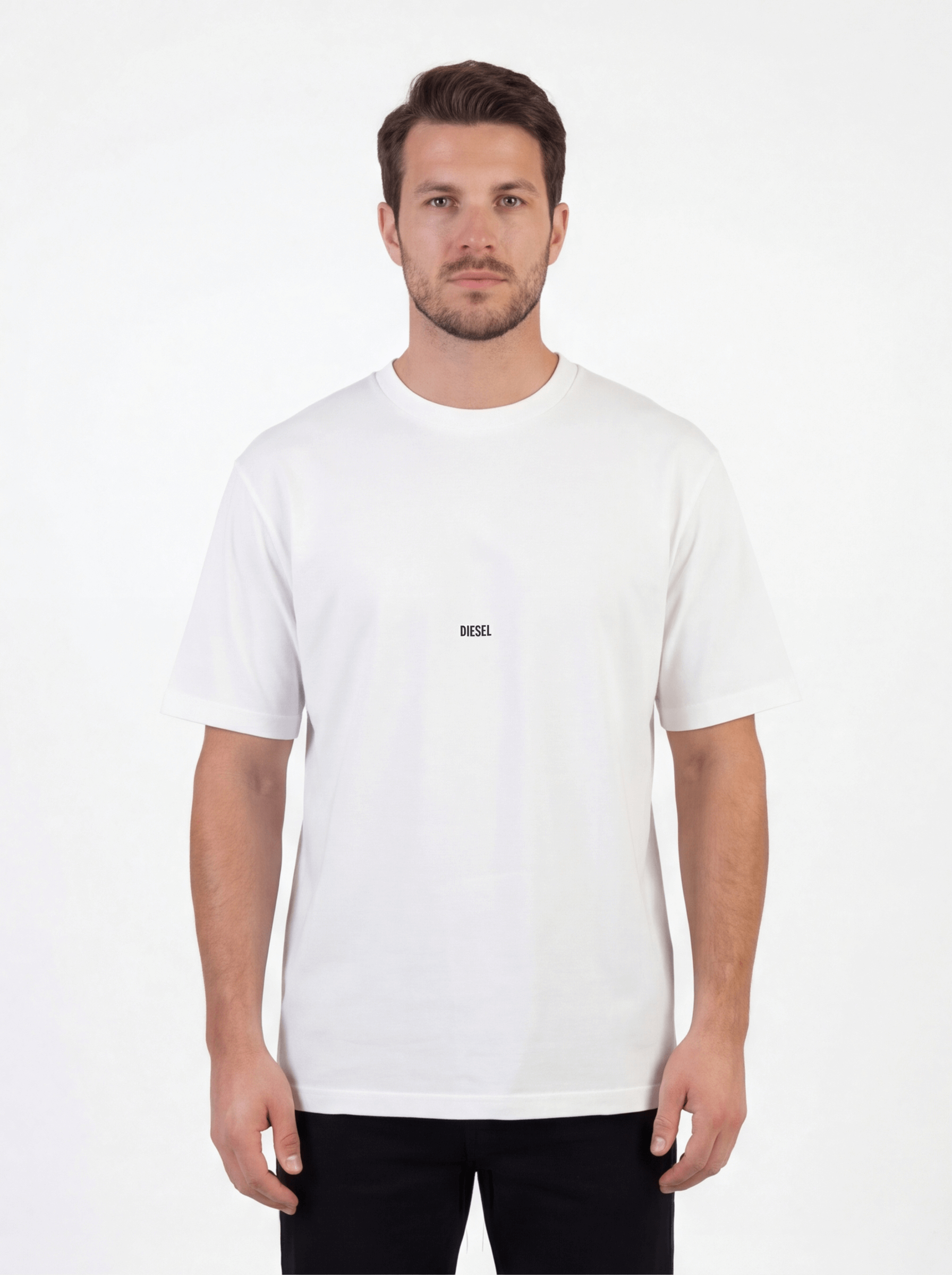 חולצת טישירט קצרה דיזל Center Small Logo גברים