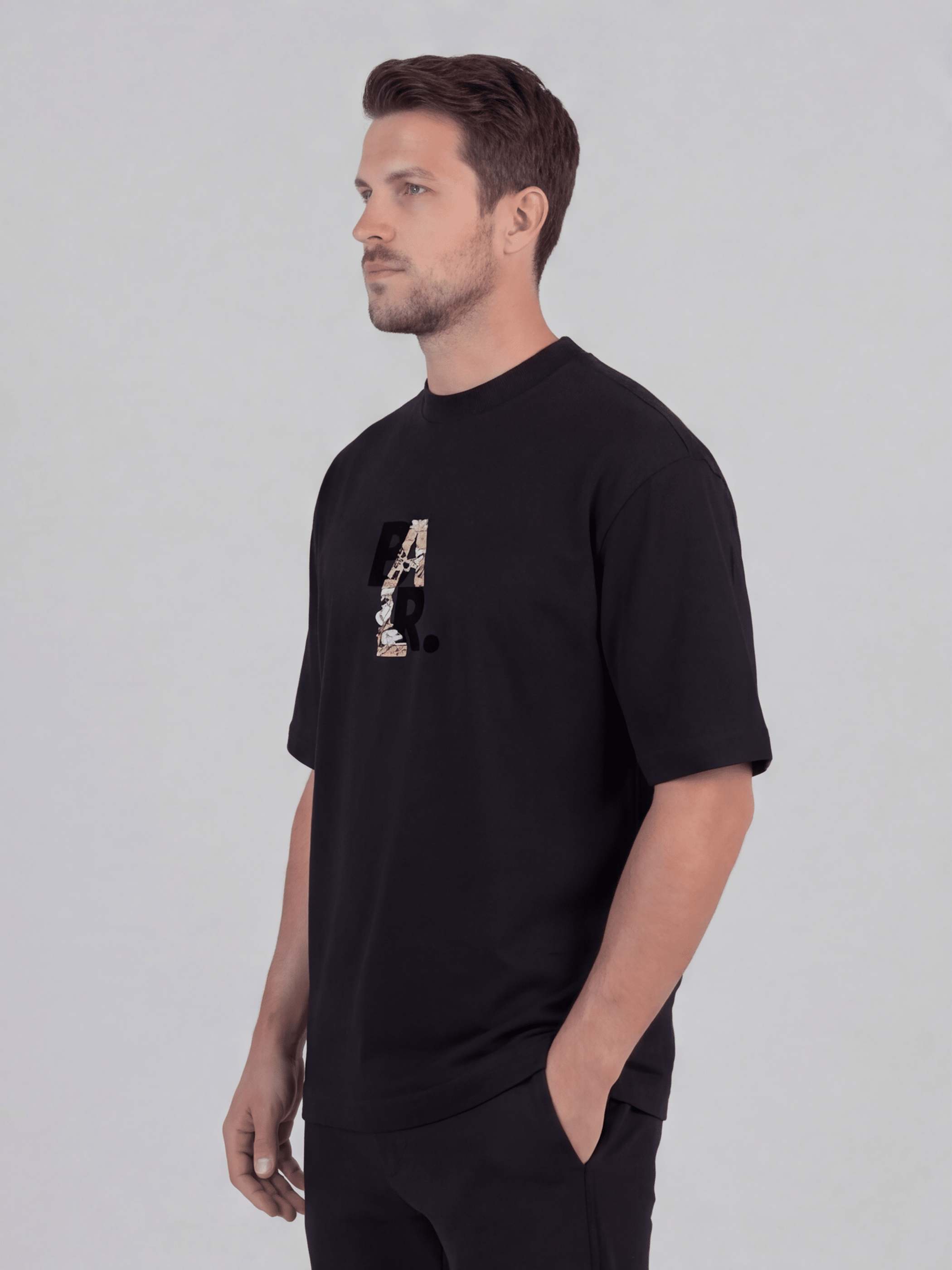 חולצת טישירט קצרה באלר Flower & Butterfly Logo גברים