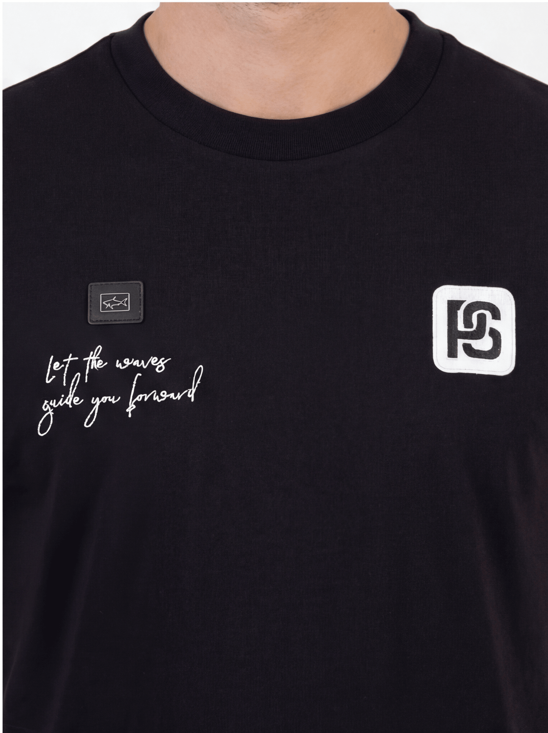 חולצת טישירט קצרה פול שארק Print & Plate גברים