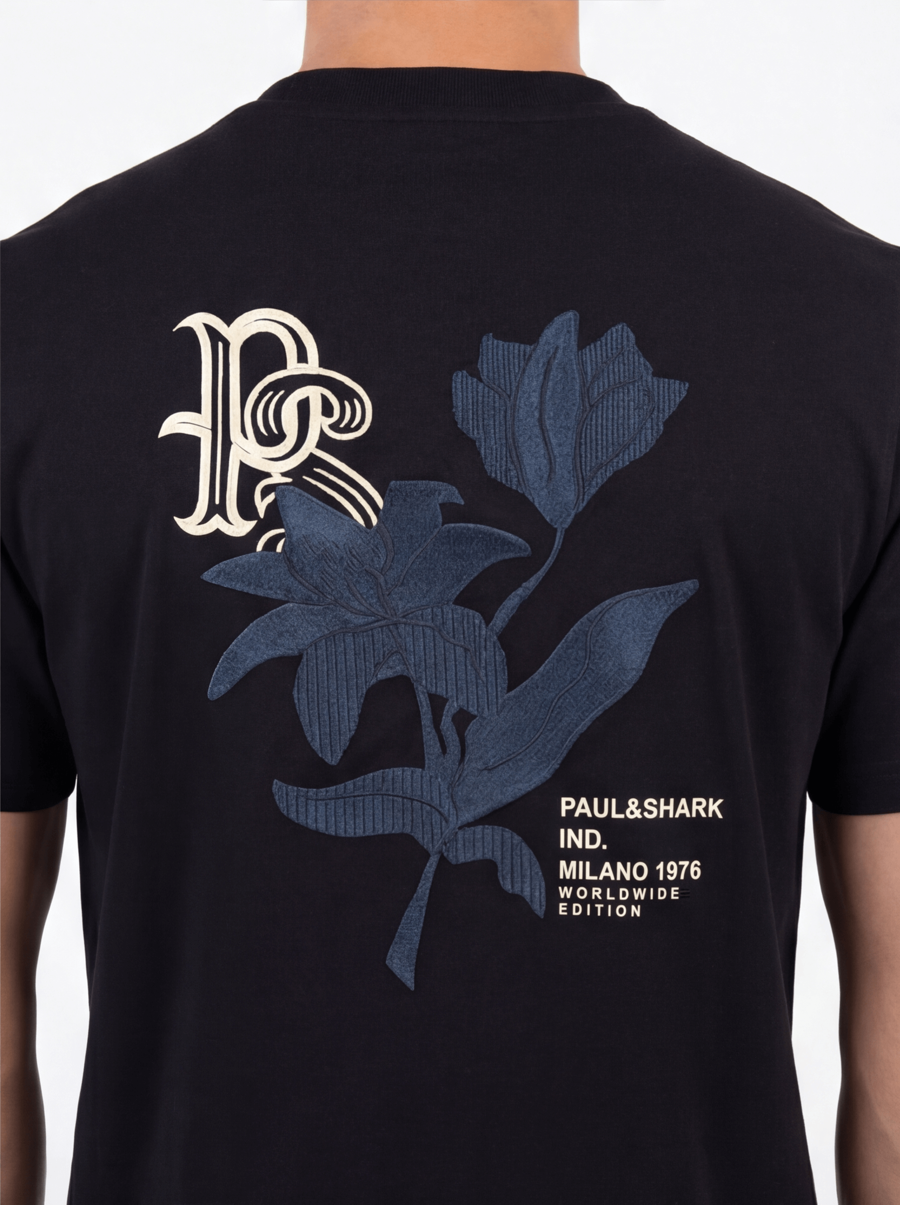 חולצת טישירט קצרה פול שארק Back Logo גברים