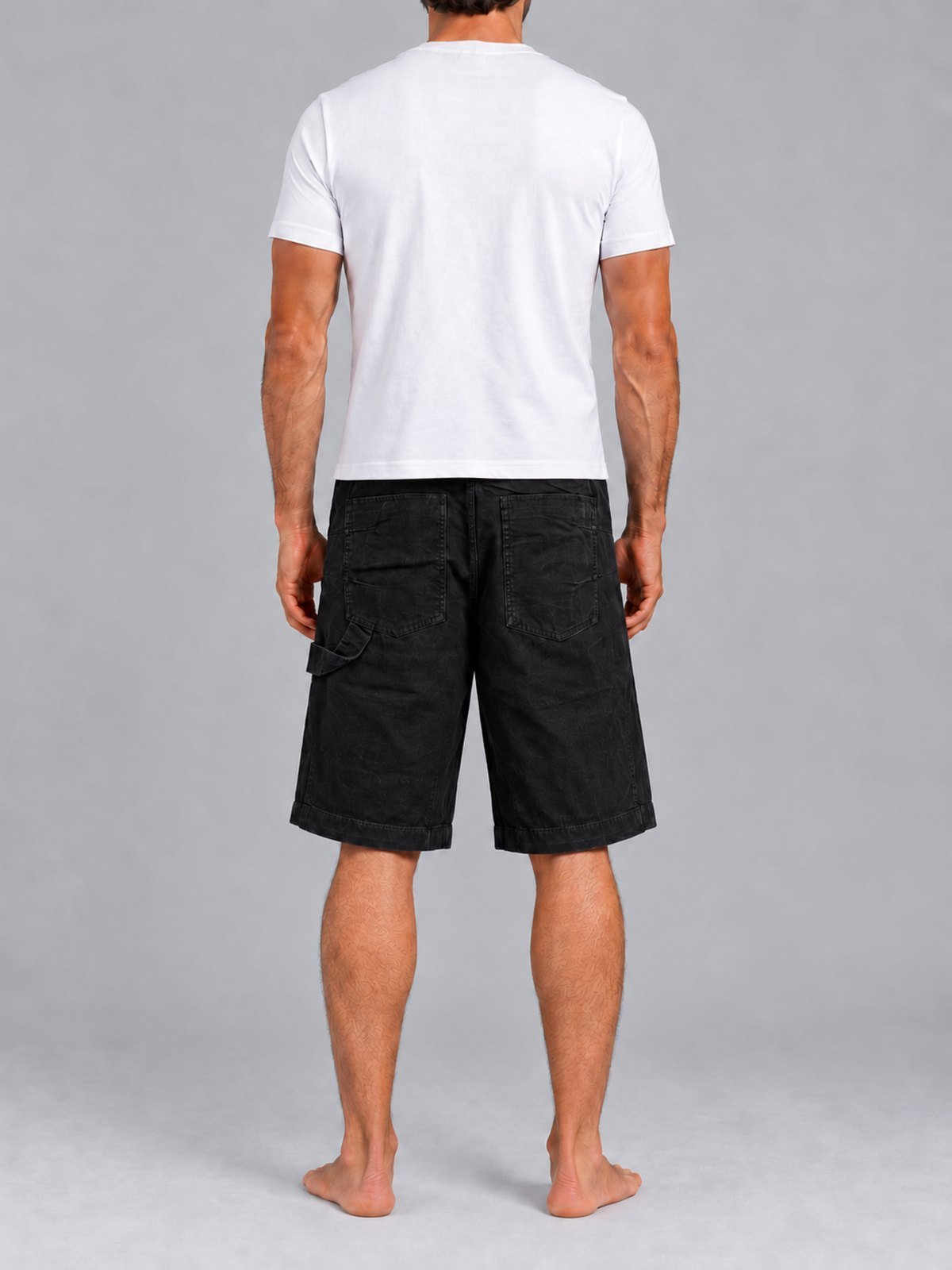 מכנס קצר וויב Classic Oversize Cargo גברים - vib-VB26504-101-XS
