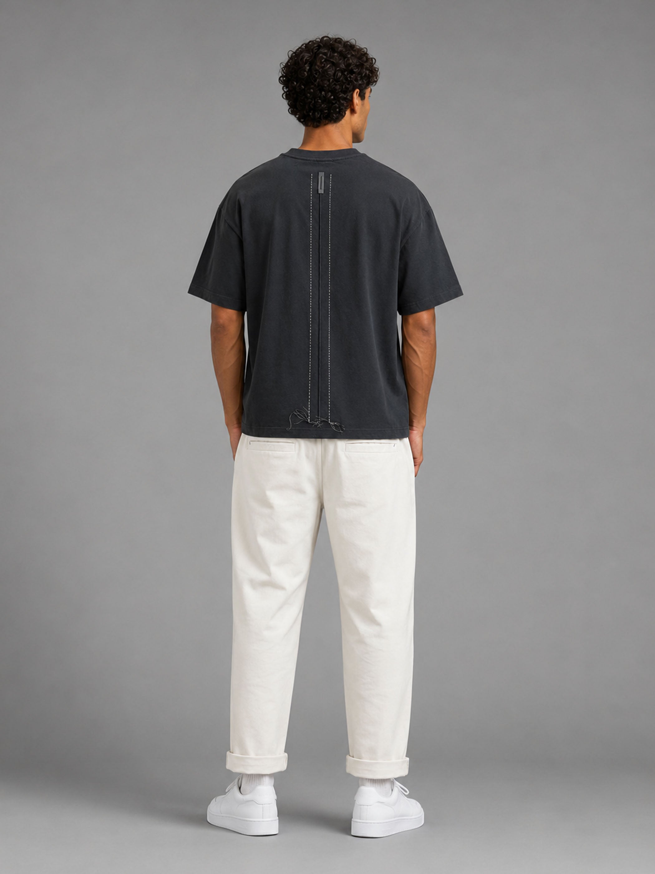 חולצת טישירט קצרה וויב Over Shirt Label גברים