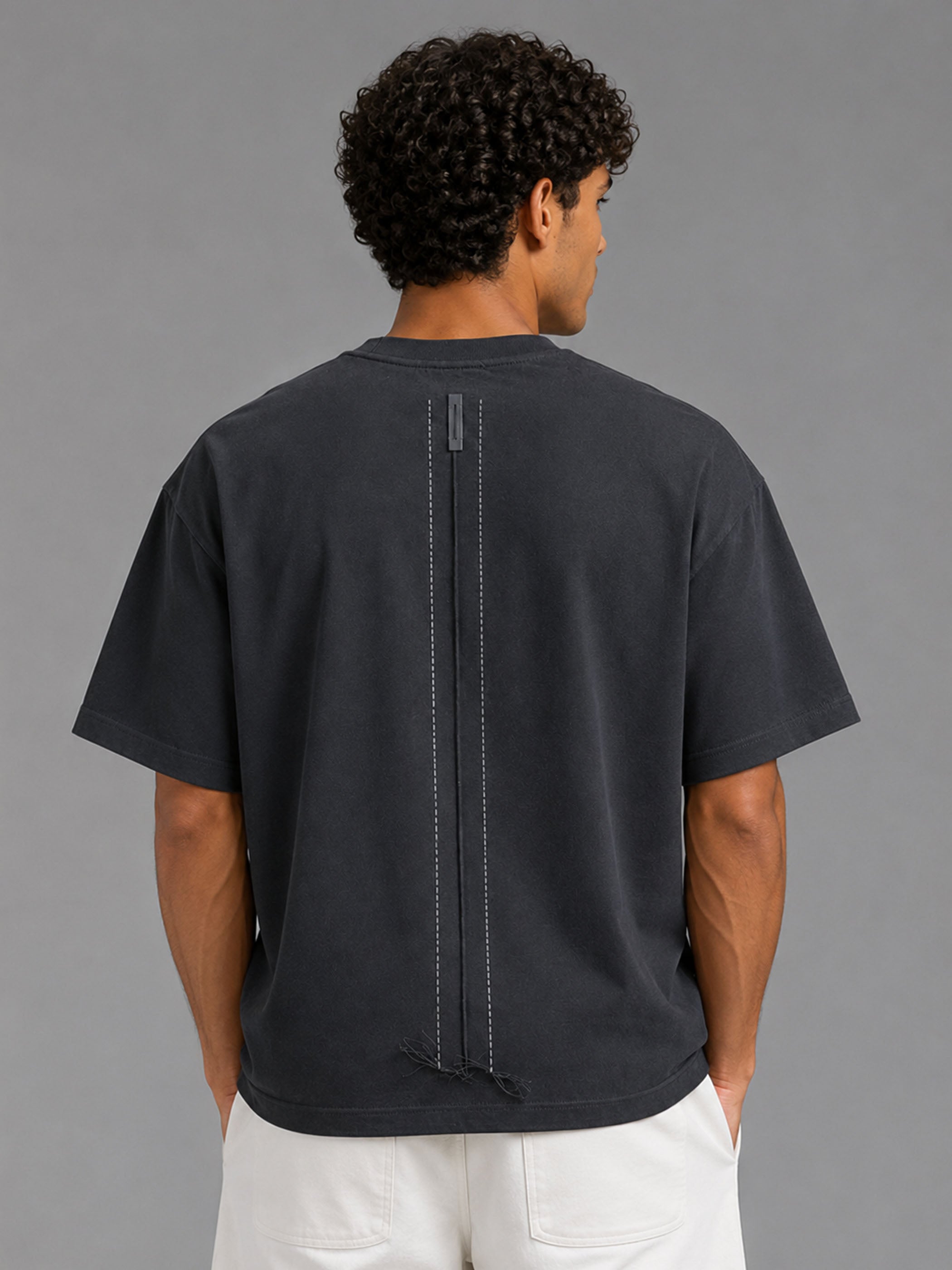 חולצת טישירט קצרה וויב Over Shirt Label גברים