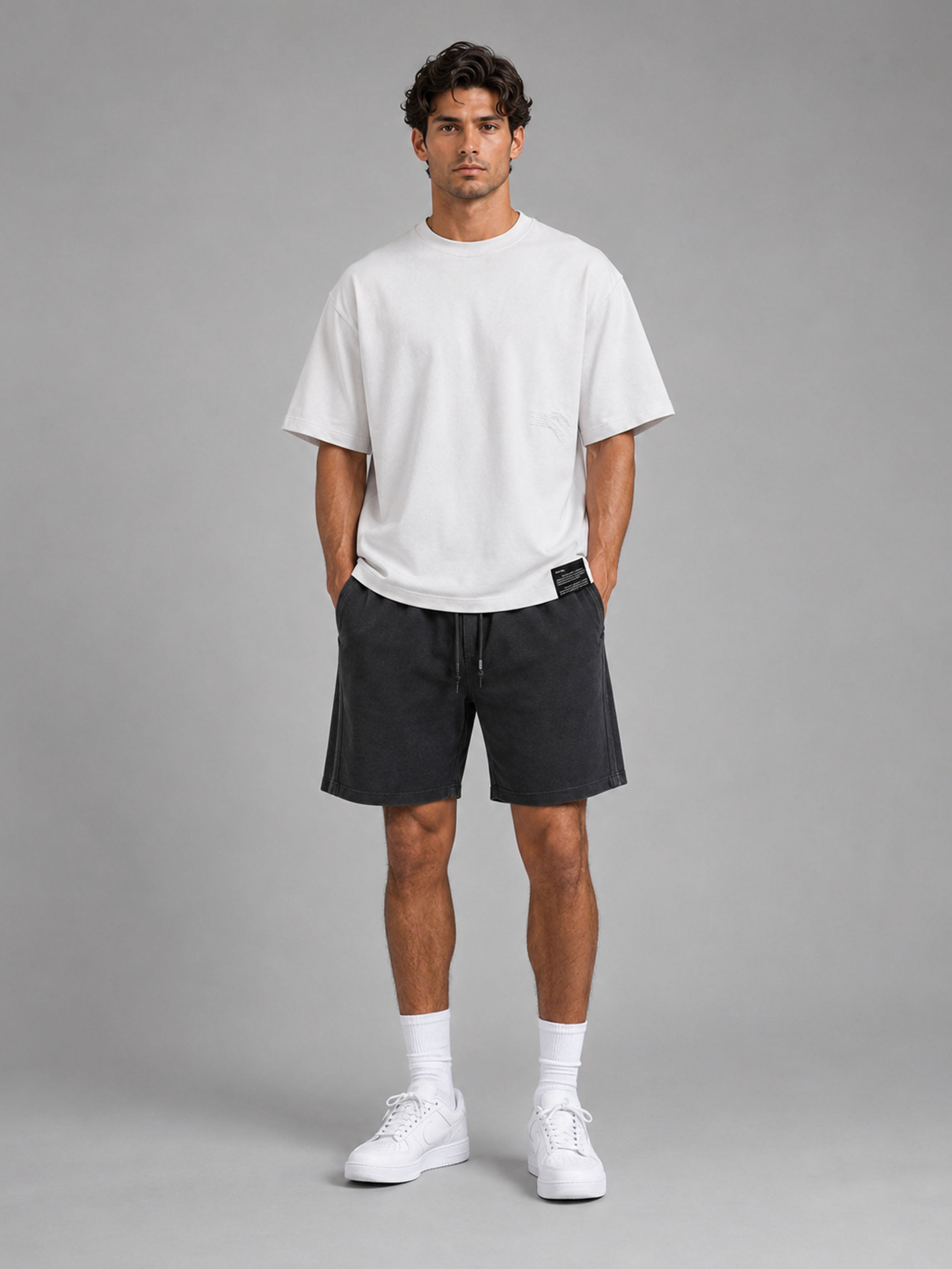חולצת טישירט קצרה וויב Over Shirt Label גברים