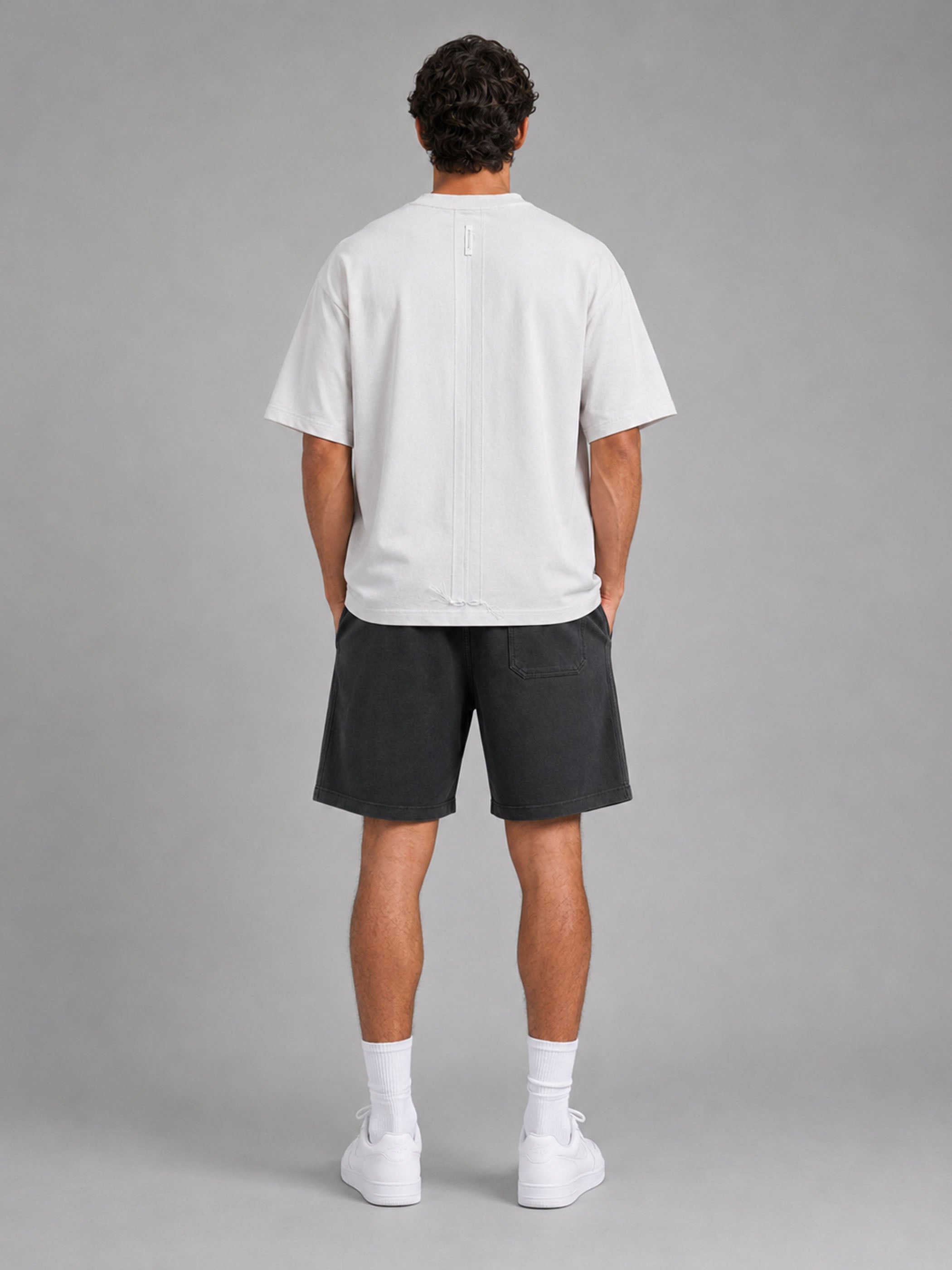 חולצת טישירט קצרה וויב Over Shirt Label גברים