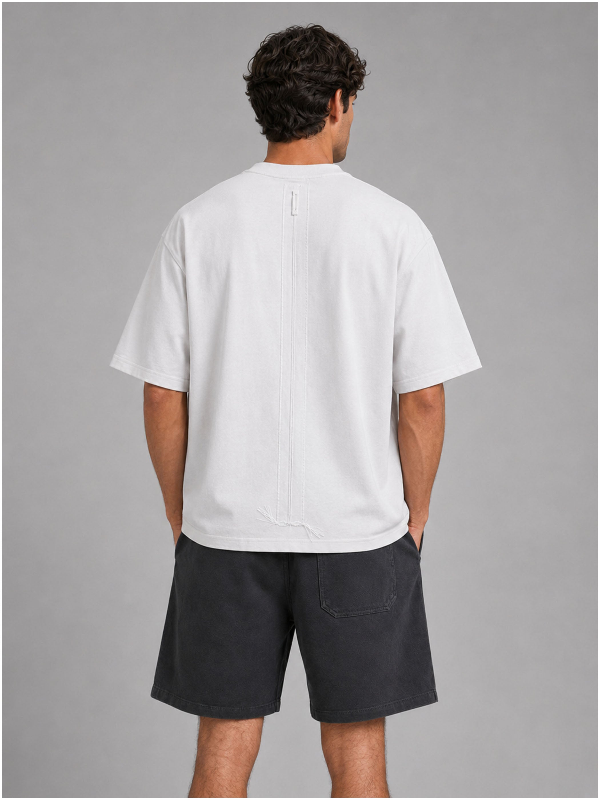 חולצת טישירט קצרה וויב Over Shirt Label גברים