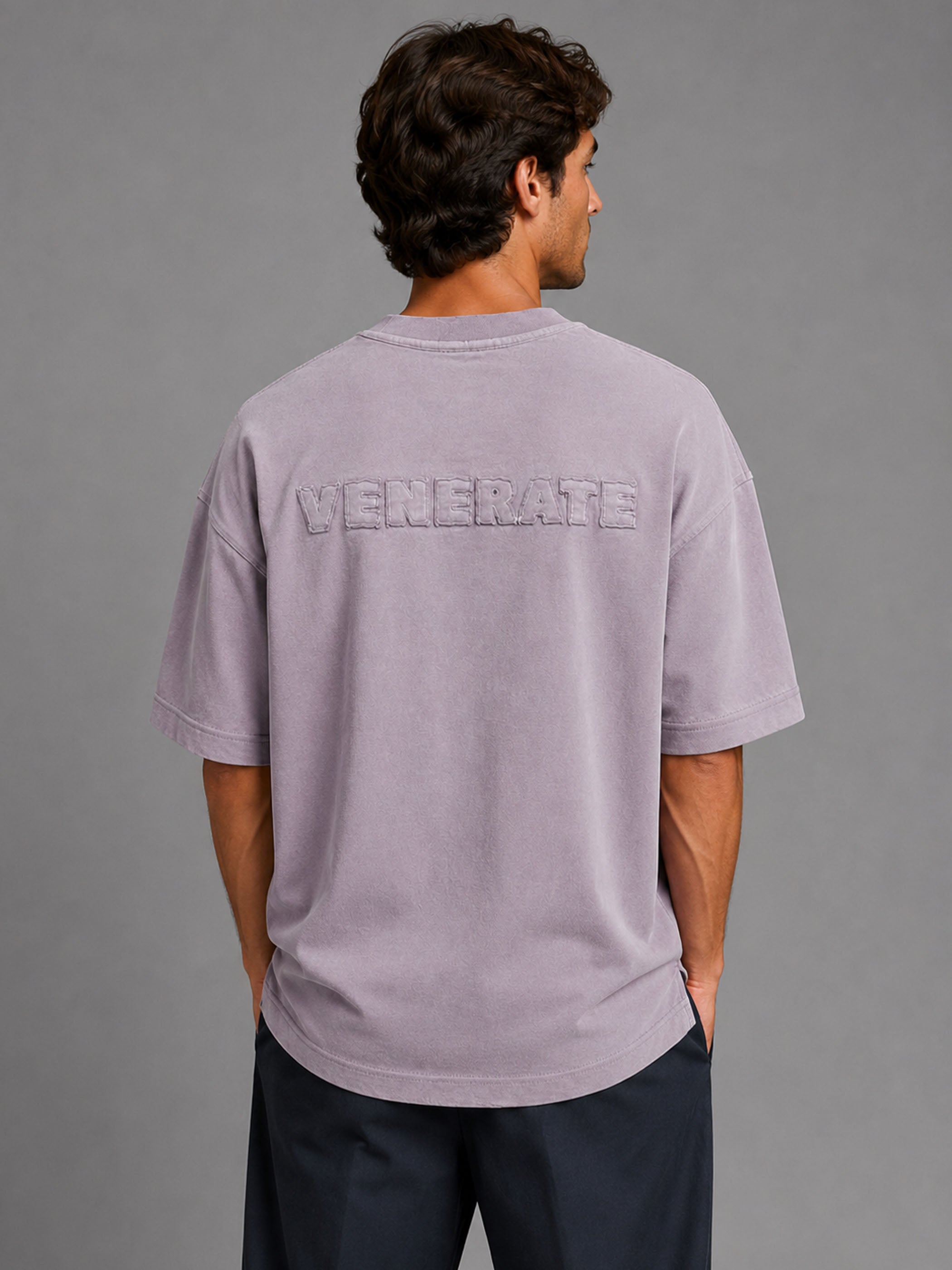 חולצת טישירט קצרה וויב Over Shirt V Logo גברים