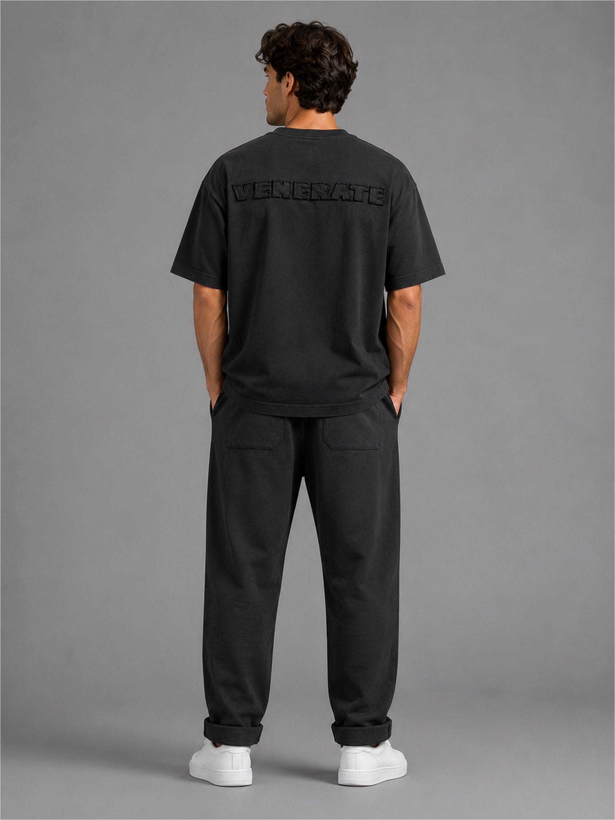 חולצת טישירט קצרה וויב Over Shirt V Logo גברים