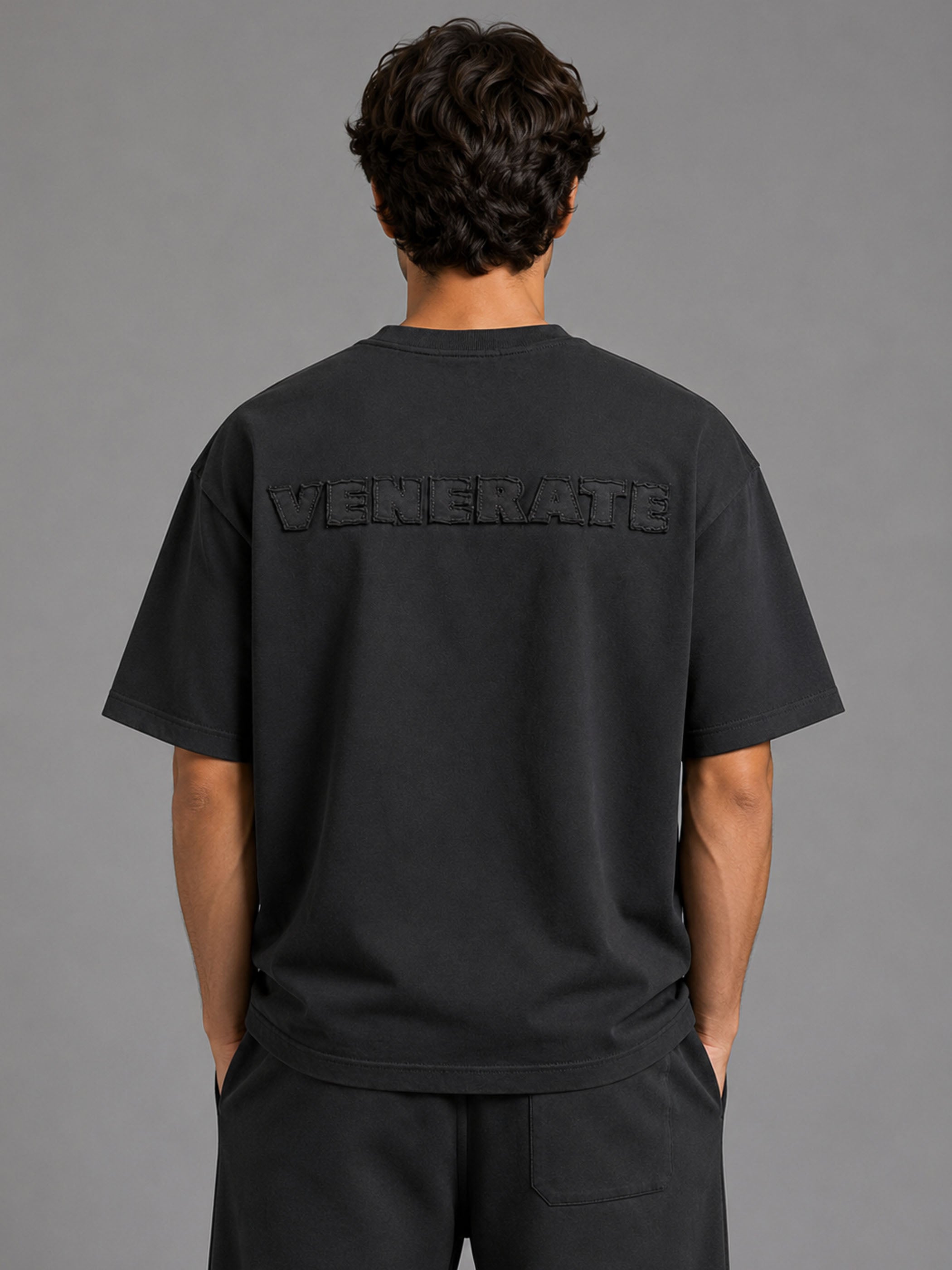 חולצת טישירט קצרה וויב Over Shirt V Logo גברים