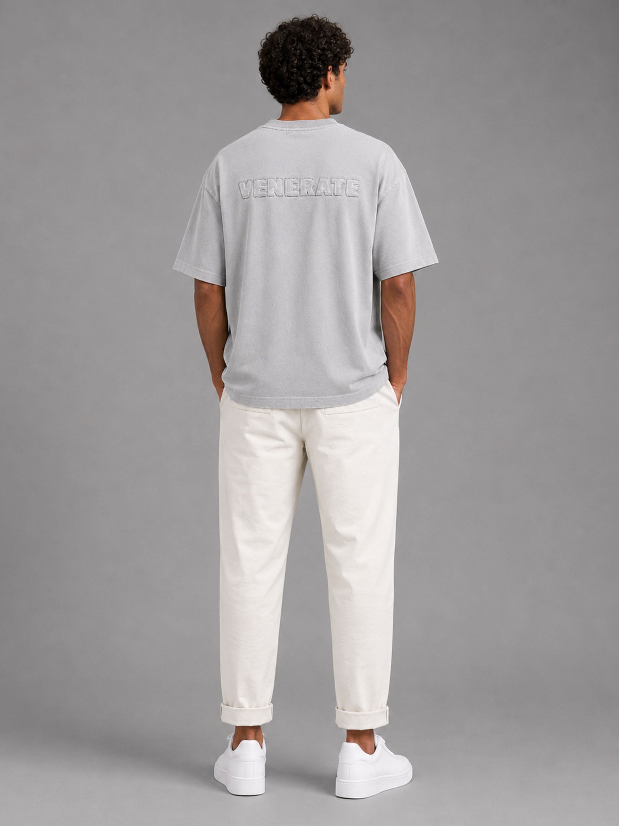 חולצת טישירט קצרה וויב Over Shirt V Logo גברים