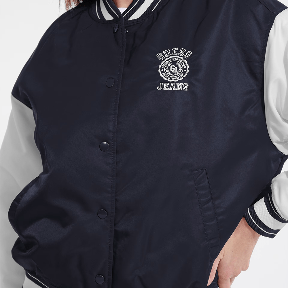 ג'קט Guess Embroidered Varsity נשים