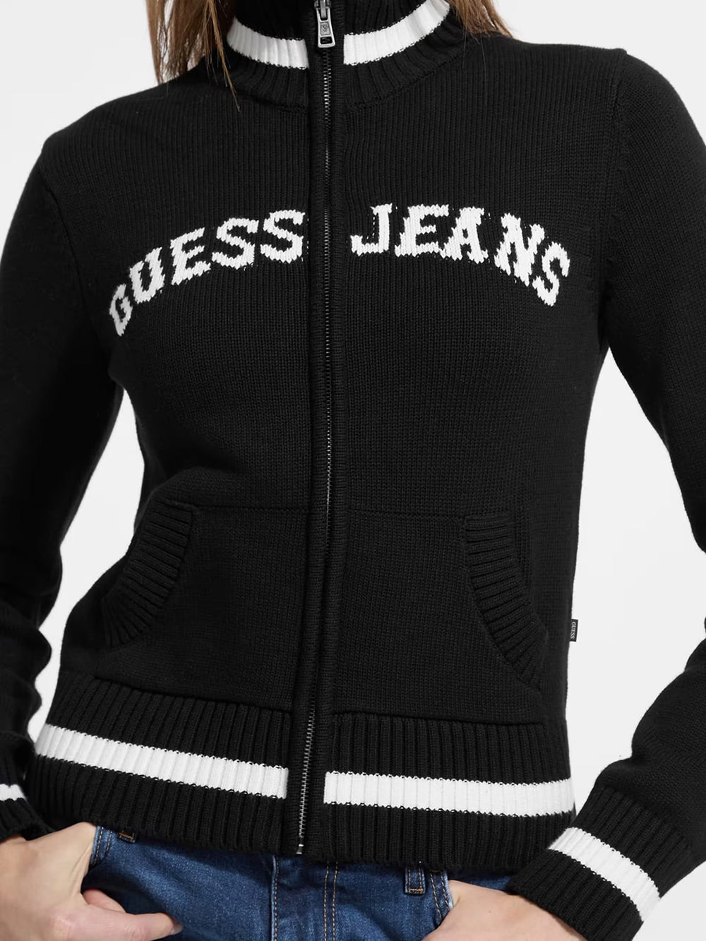 ג'קט Guess Full Zip Logo נשים