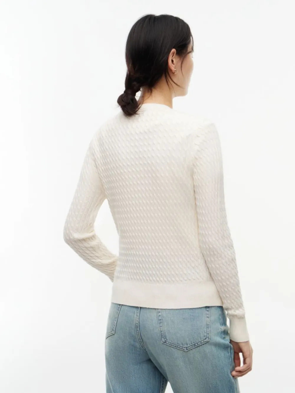 סווטשירט טומי הילפיגר Fine Cable Knit Jumper נשים