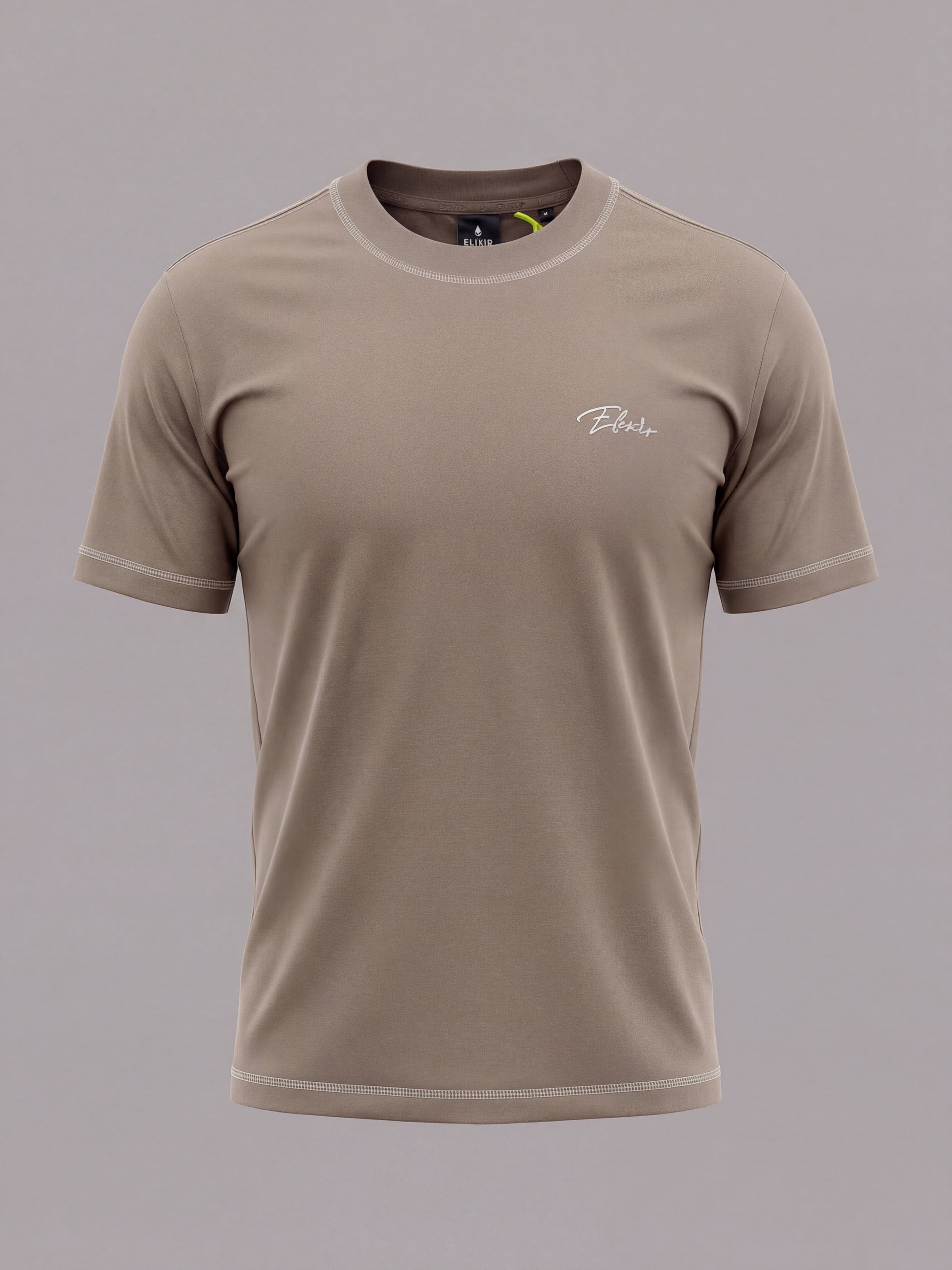 חולצת טישירט קצרה אליקסיר Small Logo & Hand Sewing גברים