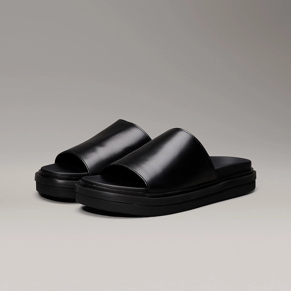 כפכפי סלייד מעור קלווין קליין Flat Molded Slide נשים