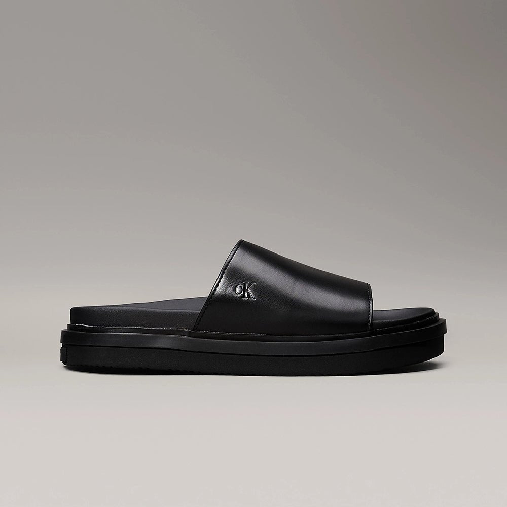כפכפי סלייד מעור קלווין קליין Flat Molded Slide נשים