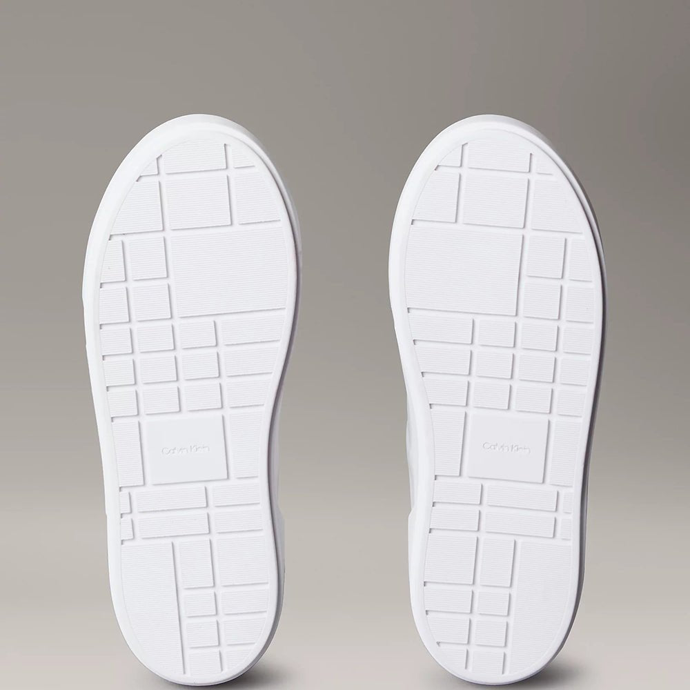 נעלי קלווין קליין Leather Signature Logo Platform Trainers נשים