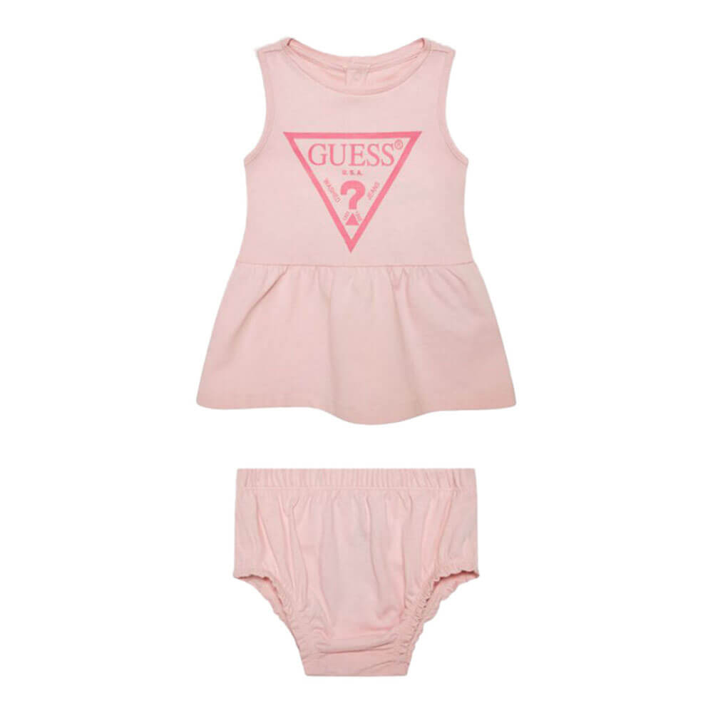 שמלת Guess  עם הדפס לוגו תינוקות