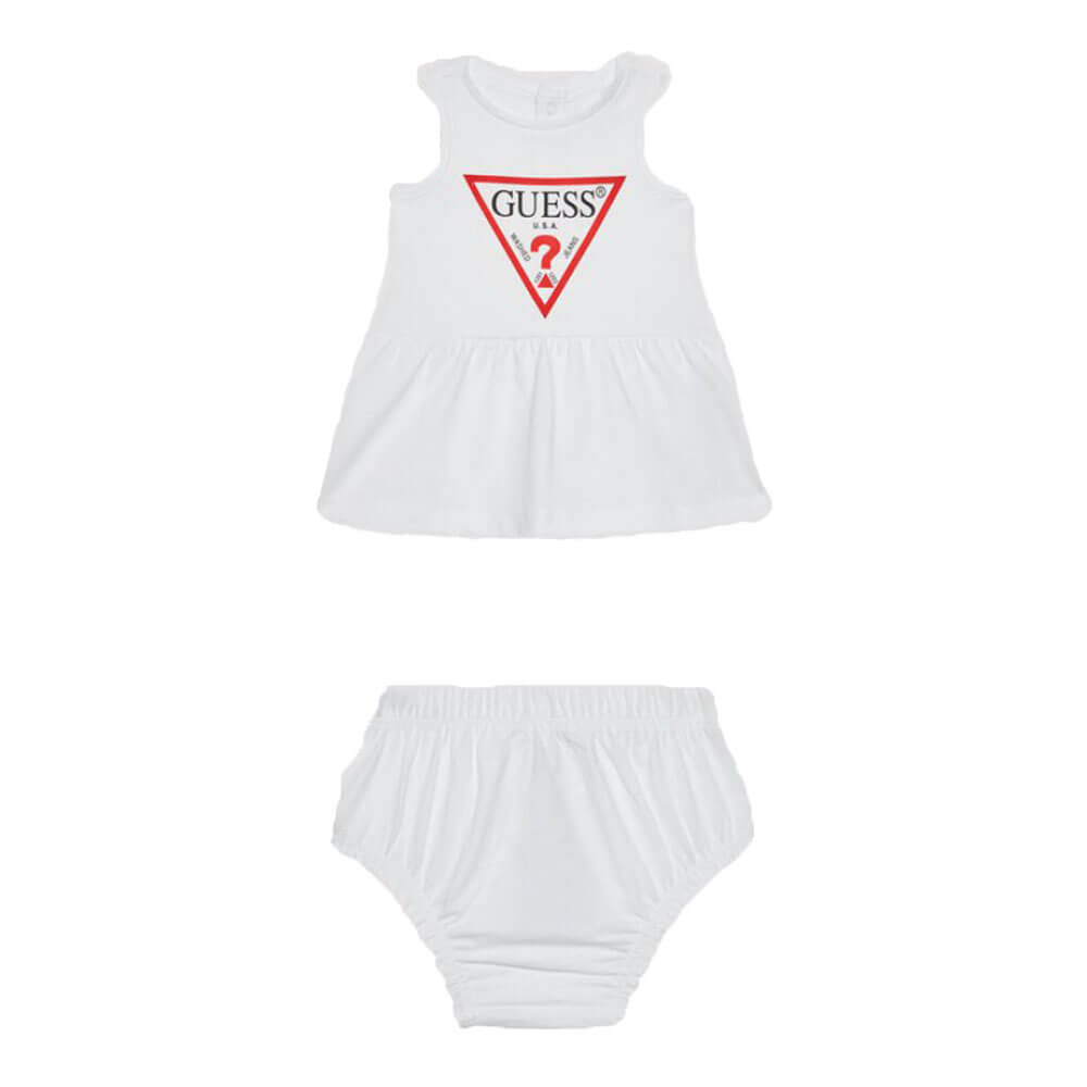שמלת Guess  עם הדפס לוגו תינוקות