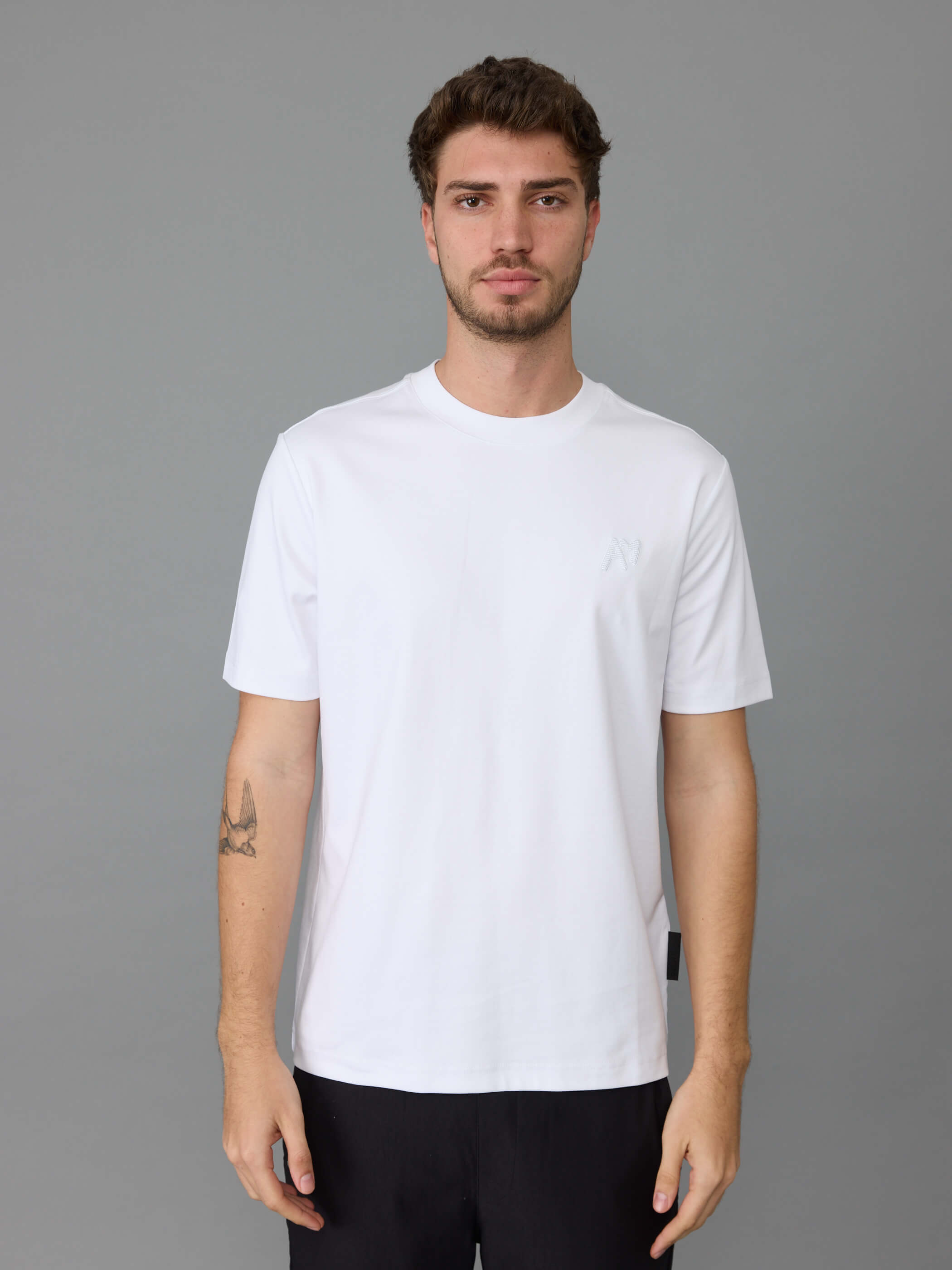 חולצת טישירט קצרה אלדו מורו Back Embroidered Logo גברים