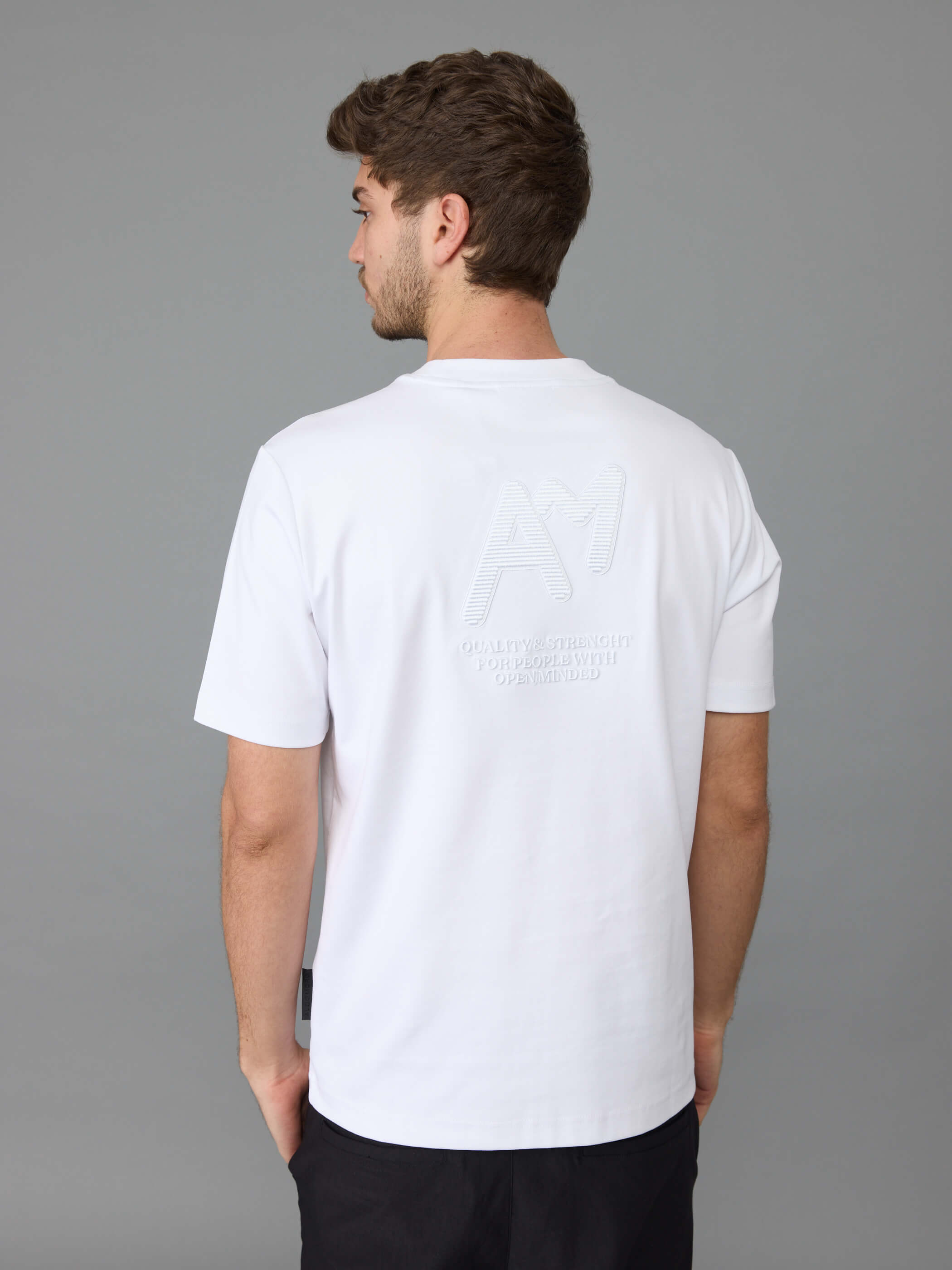 חולצת טישירט קצרה אלדו מורו Back Embroidered Logo גברים