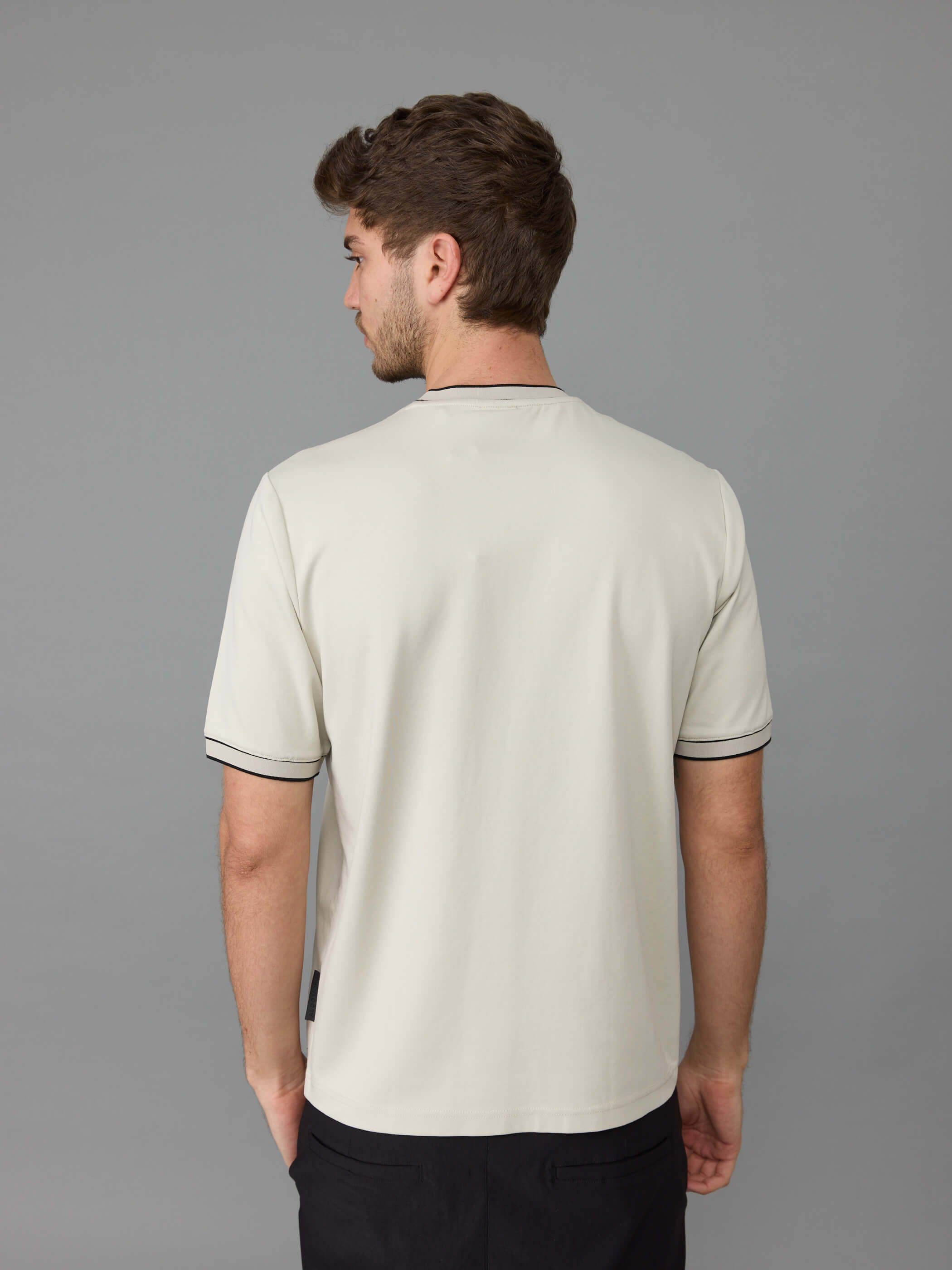 חולצת טישירט קצרה אלדו מורו Strip Collar גברים