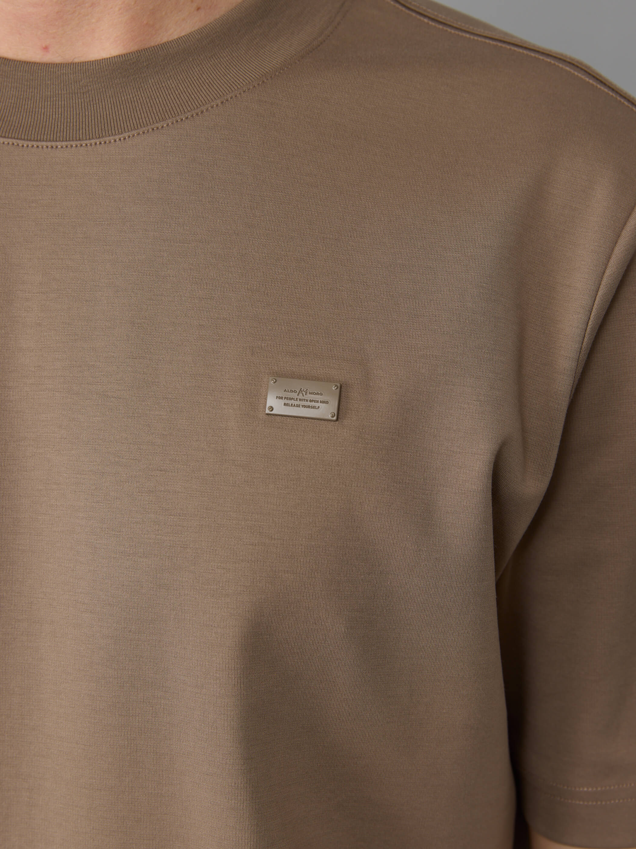 חולצת טישירט קצרה אלדו מורו Metal Plate גברים