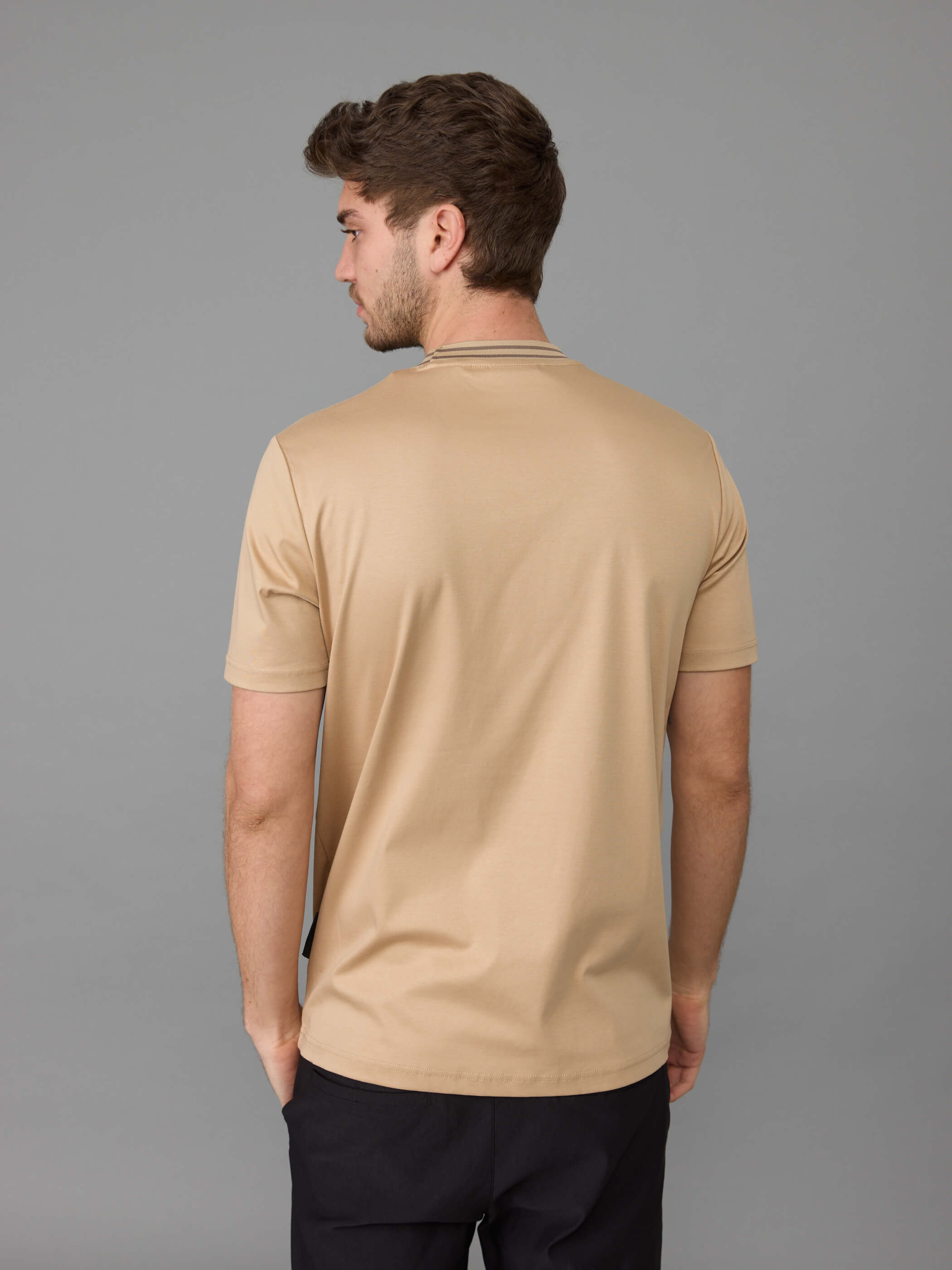 חולצת טישירט קצרה אלדו מורו Strip Collar גברים