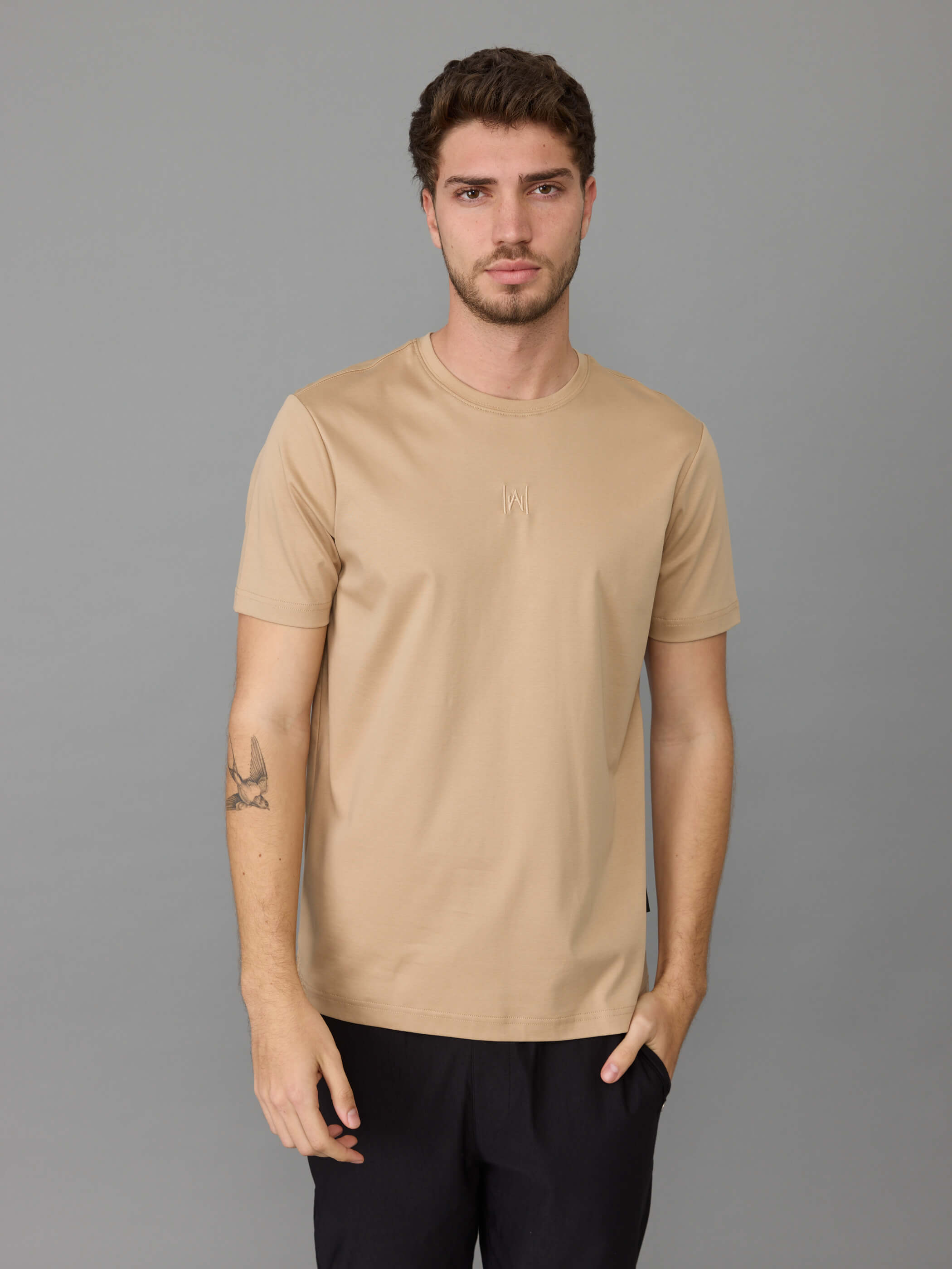 חולצת טישירט קצרה אלדו מורו Back Logo Letters גברים