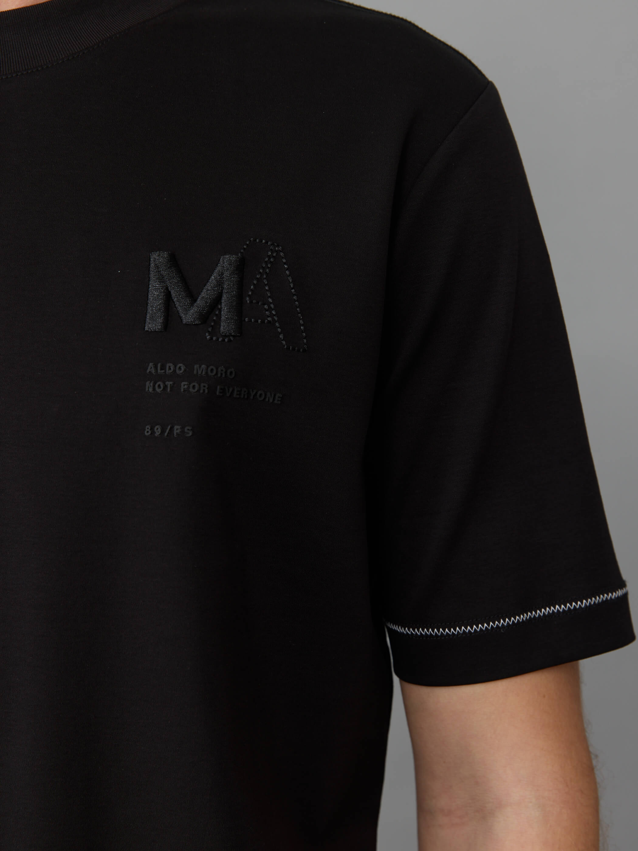 חולצת טישירט קצרה אלדו מורו Label Collar גברים