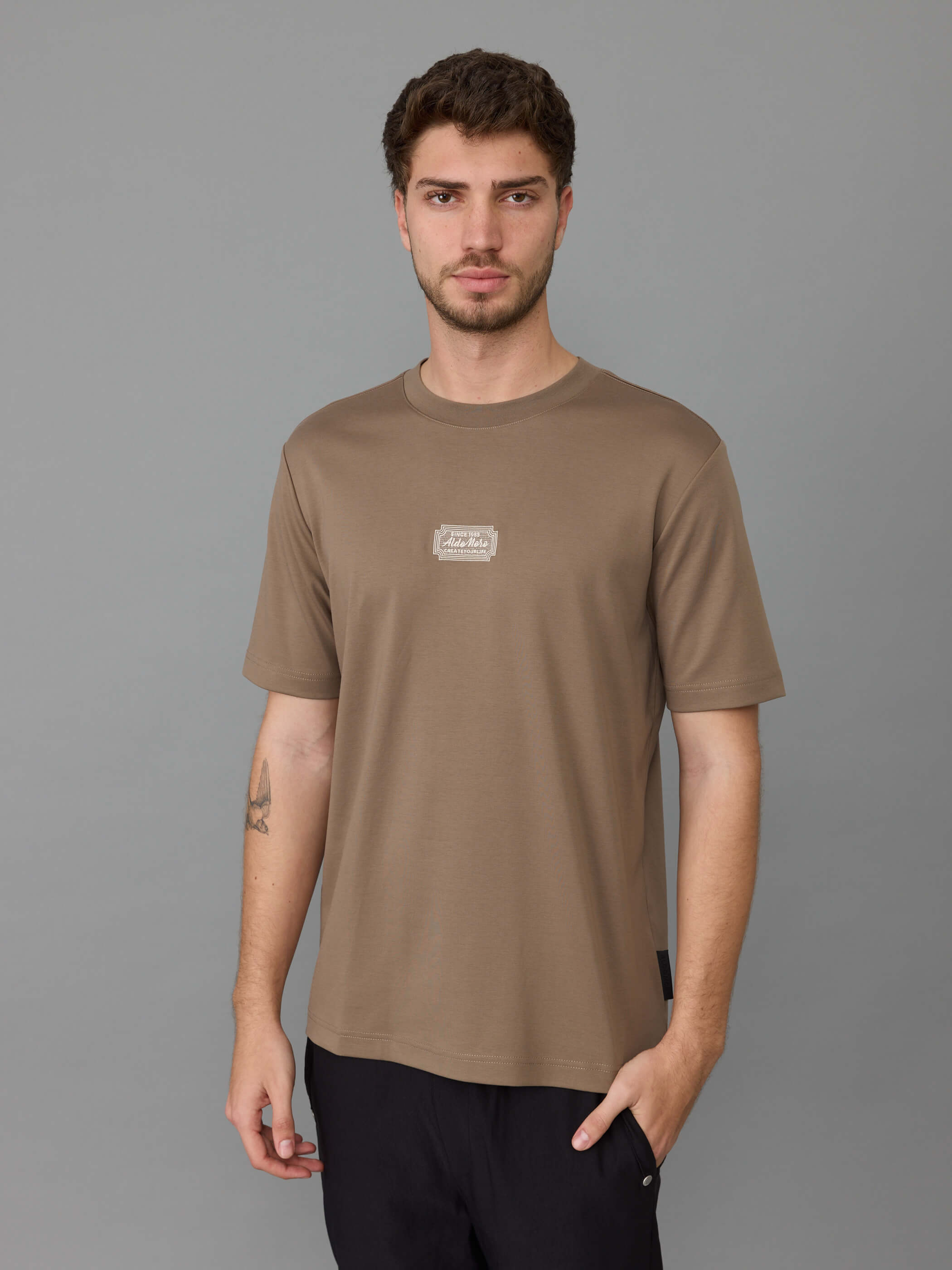 חולצת טישירט קצרה אלדו מורו Back Print גברים