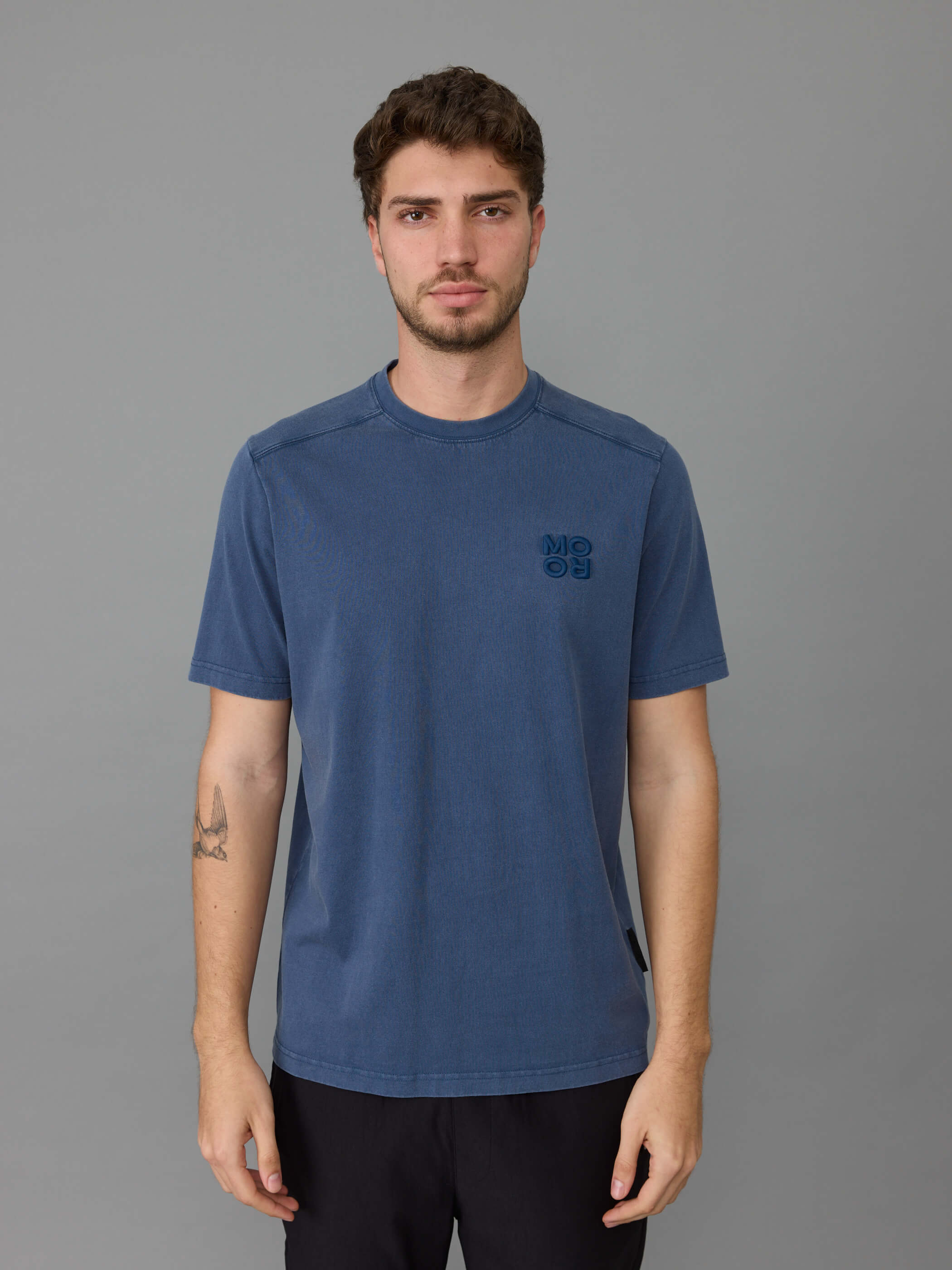 חולצת טישירט קצרה אלדו מורו Velvet Logo גברים