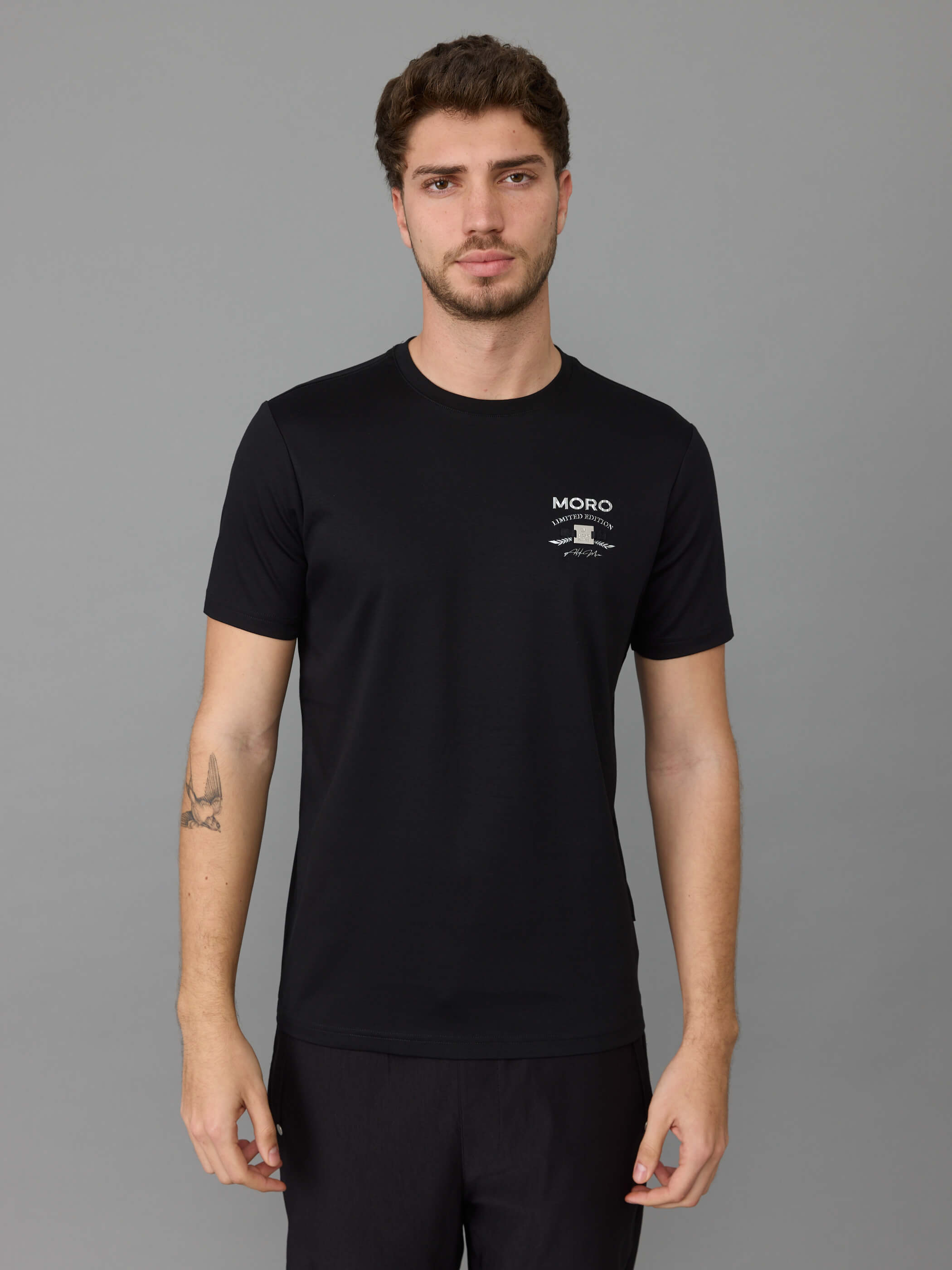 חולצת טישירט קצרה אלדו מורו Back Signature גברים