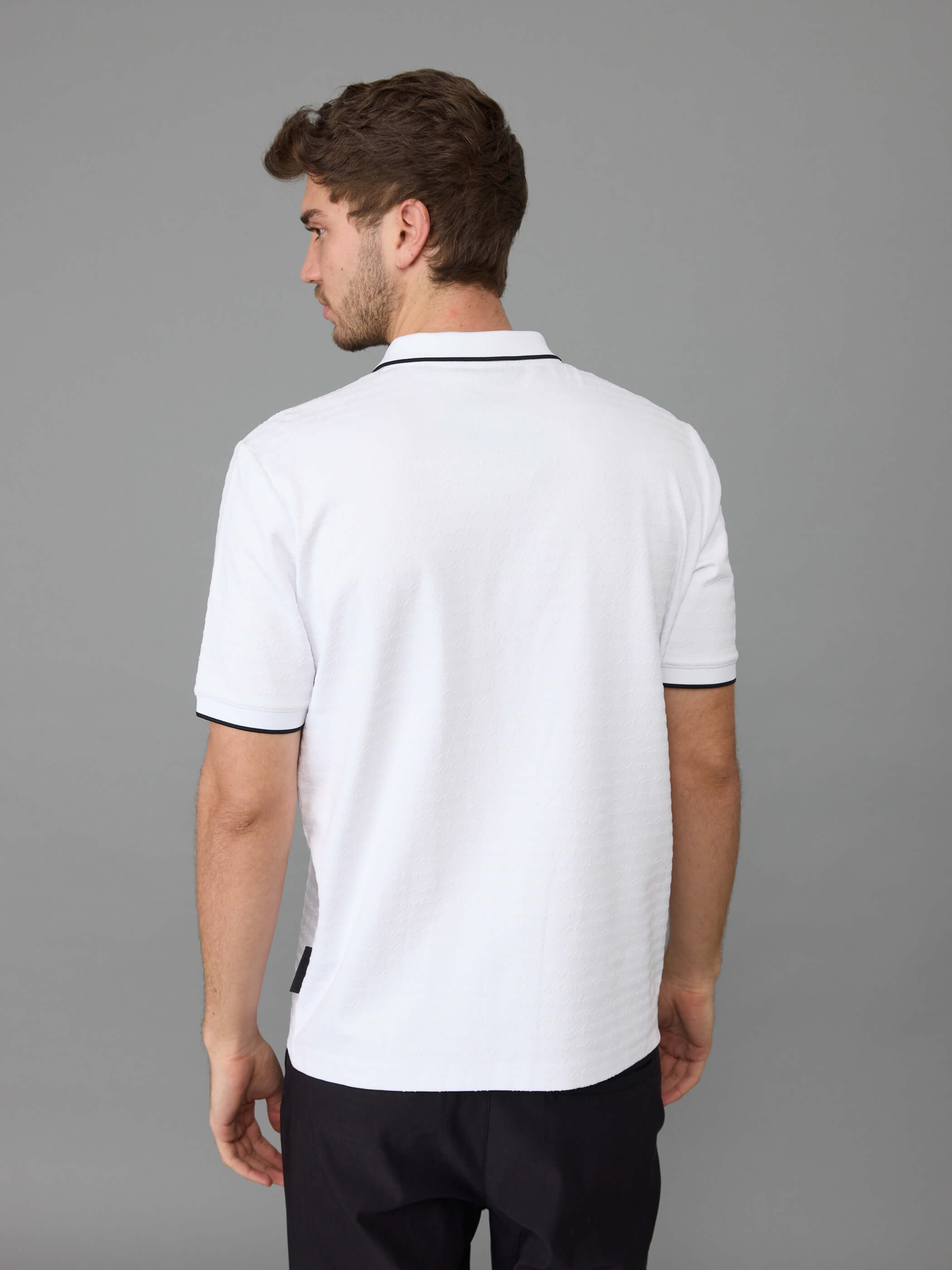 חולצת פולו אלדו מורו Zip & Strip גברים