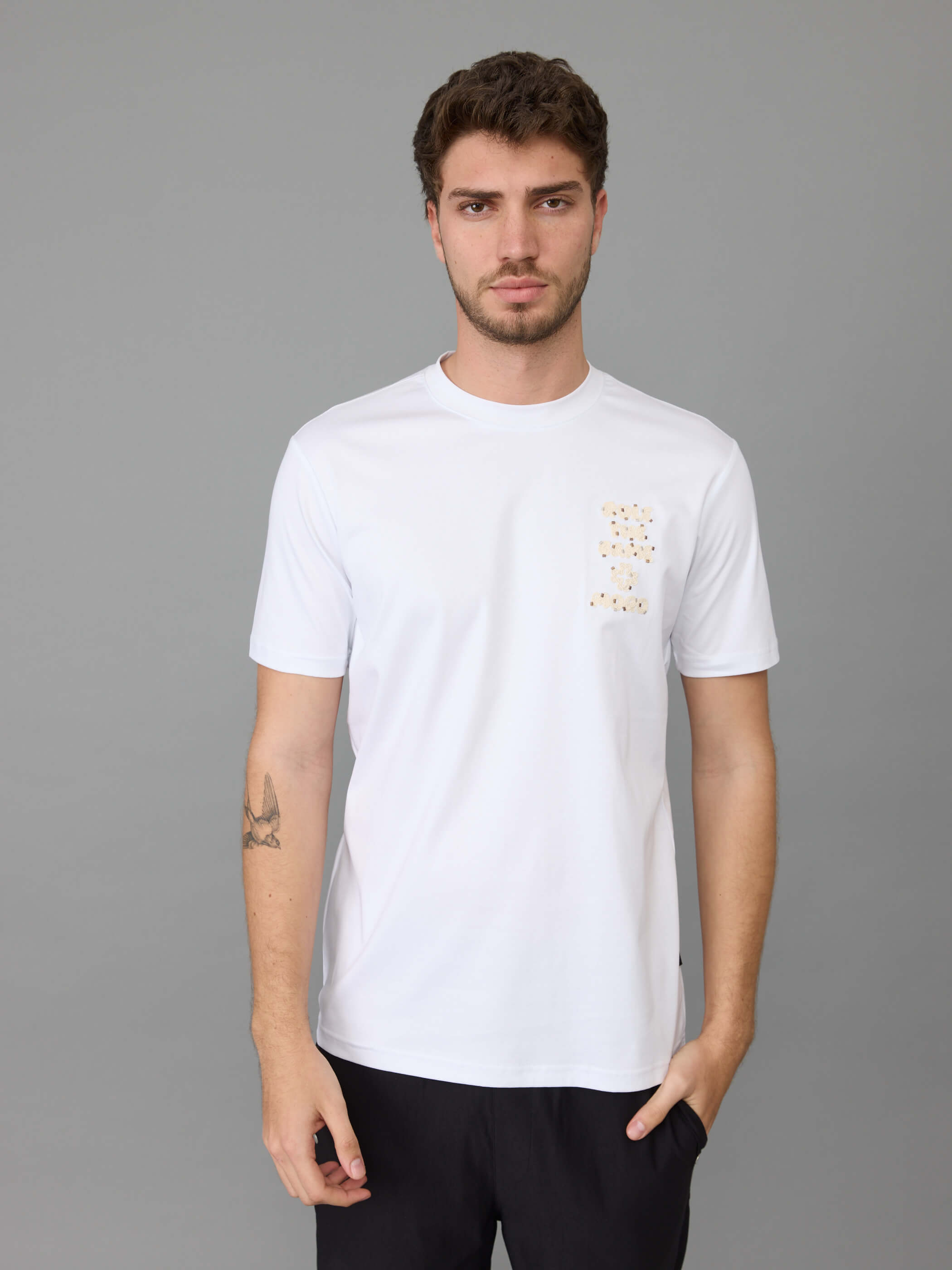 חולצת טישירט קצרה אלדו מורו Ropes Logo גברים