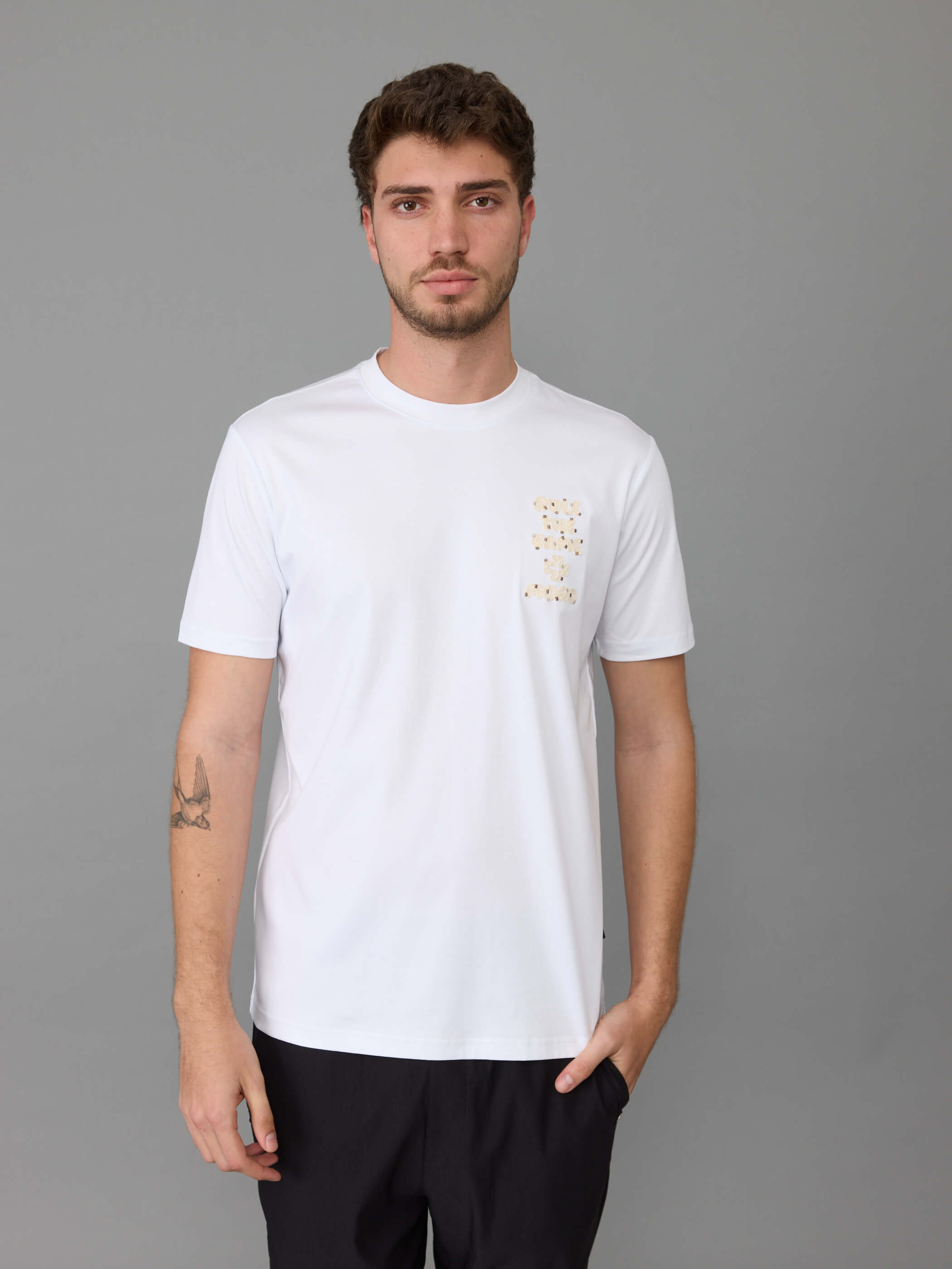 חולצת טישירט קצרה אלדו מורו Ropes Logo גברים