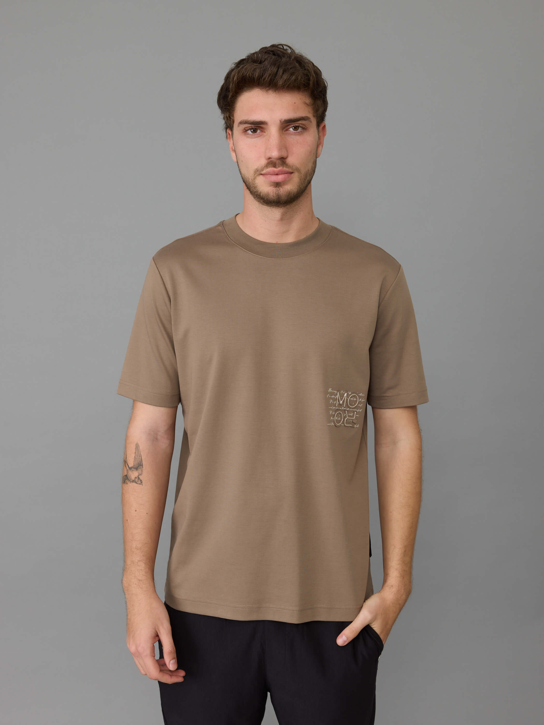 חולצת טישירט קצרה אלדו מורו Back Large Letters גברים