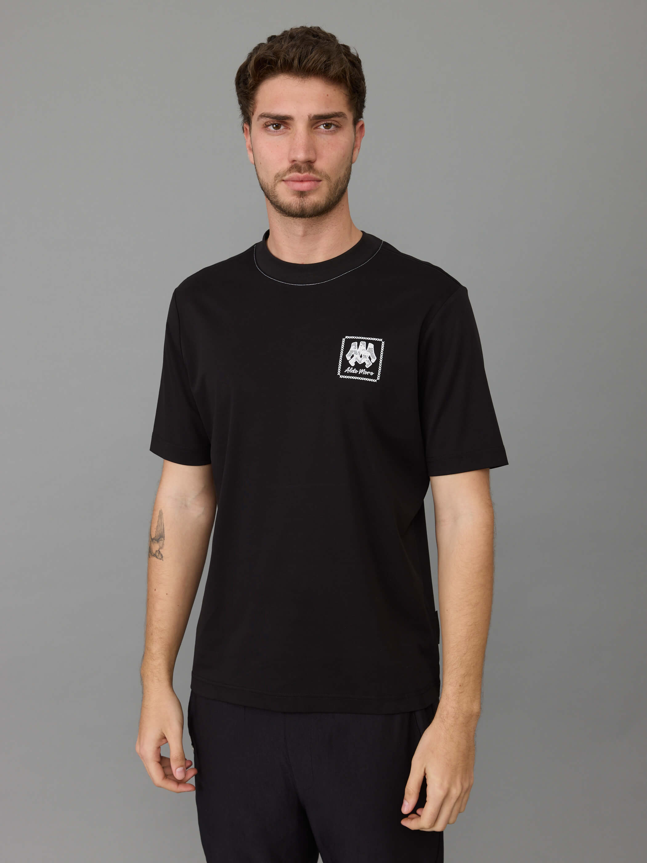 חולצת טישירט קצרה אלדו מורו Back Embroidery גברים