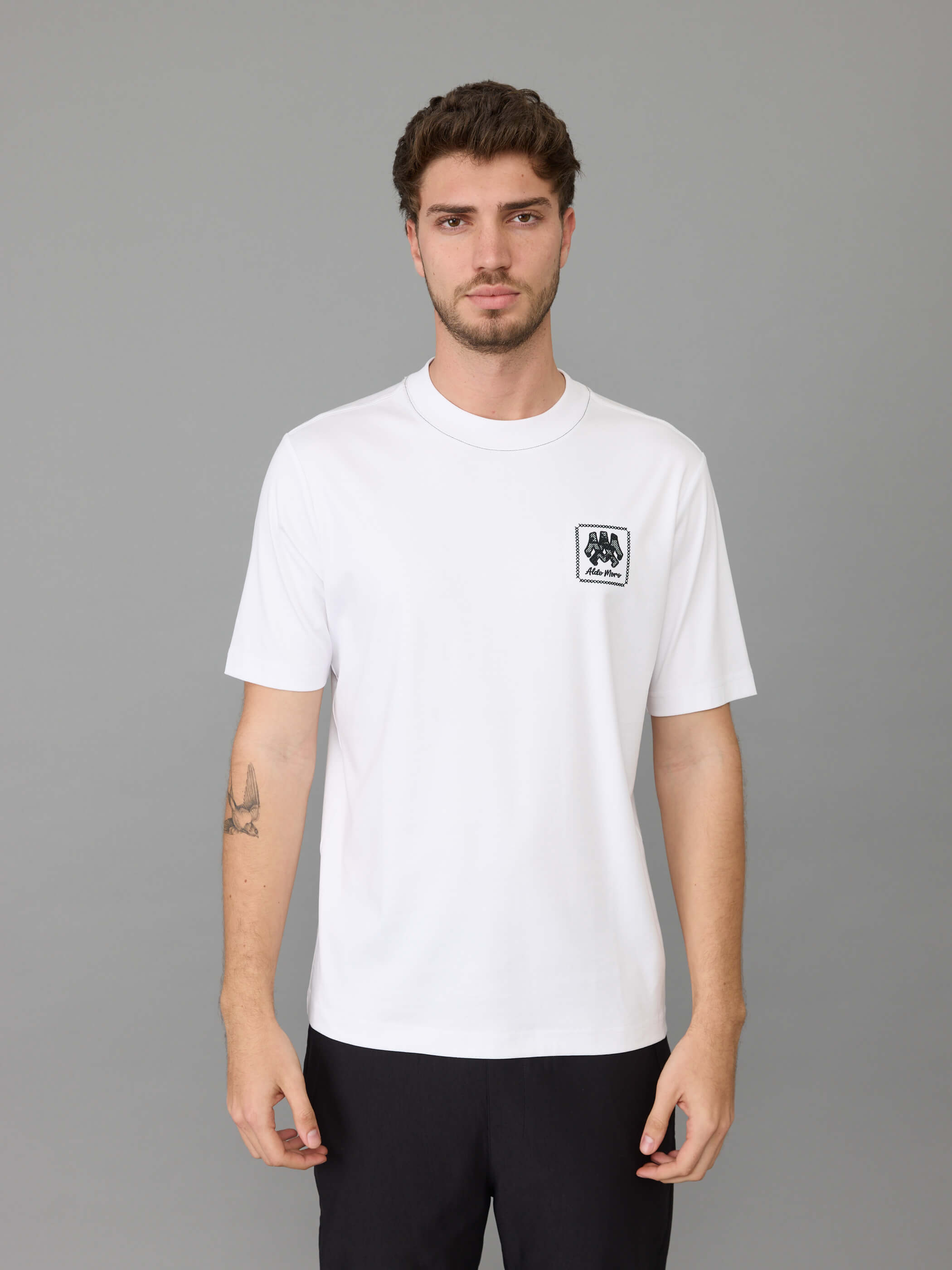 חולצת טישירט קצרה אלדו מורו Back Embroidery גברים